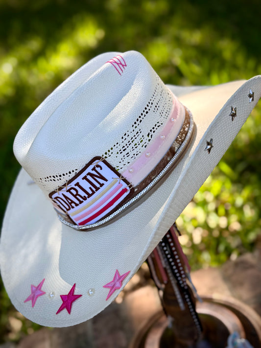 Pink Darlin' - Truck Stop Cowgirl Straw Hat