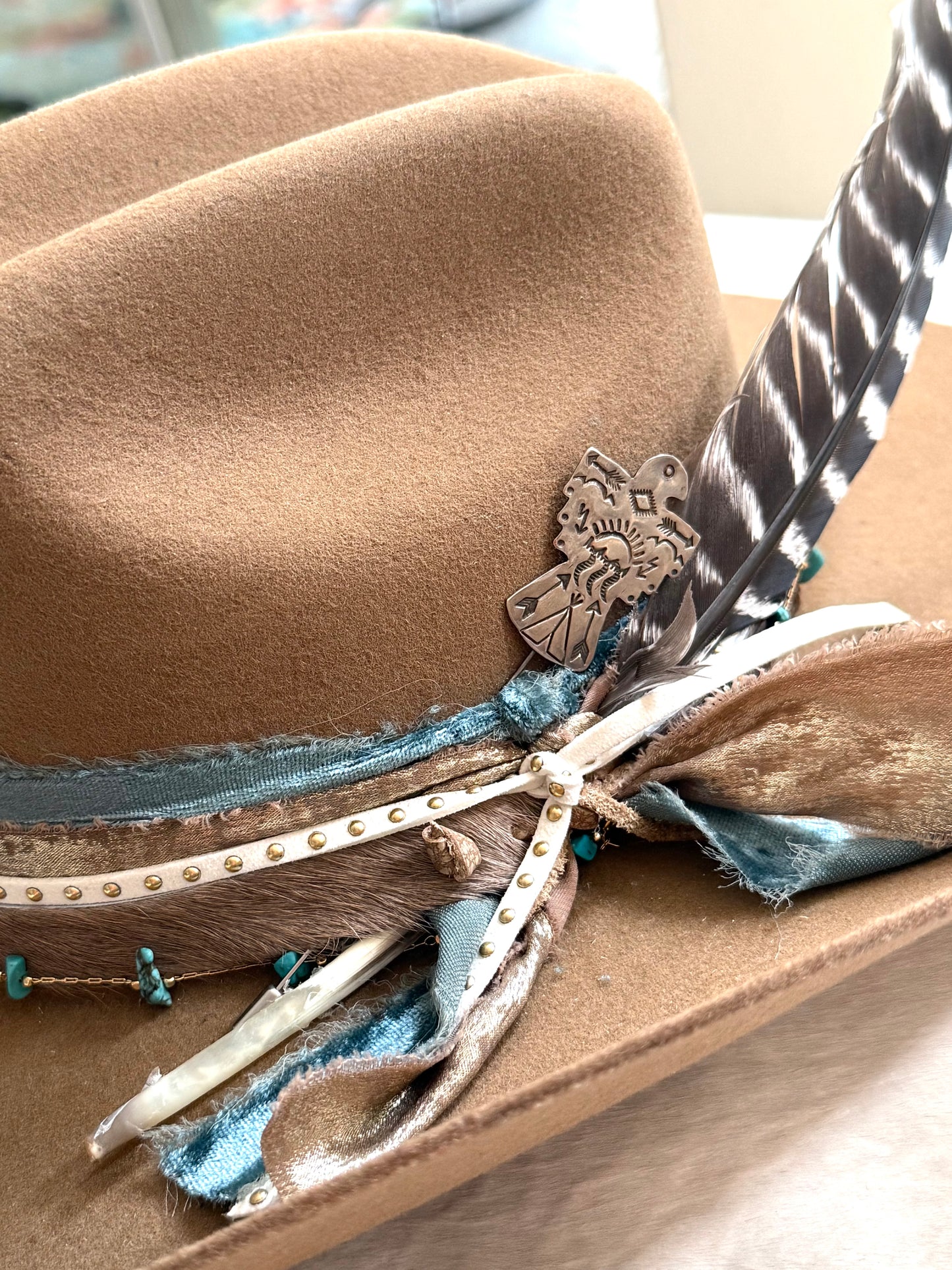 Sterling Silver & Turquoise Hat Pin