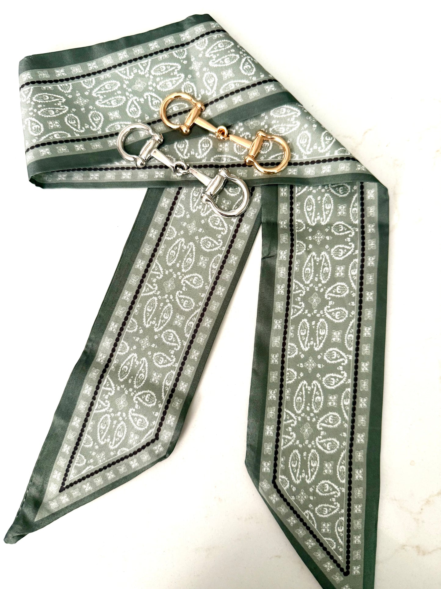 Twill Silk Scarves - Paisley