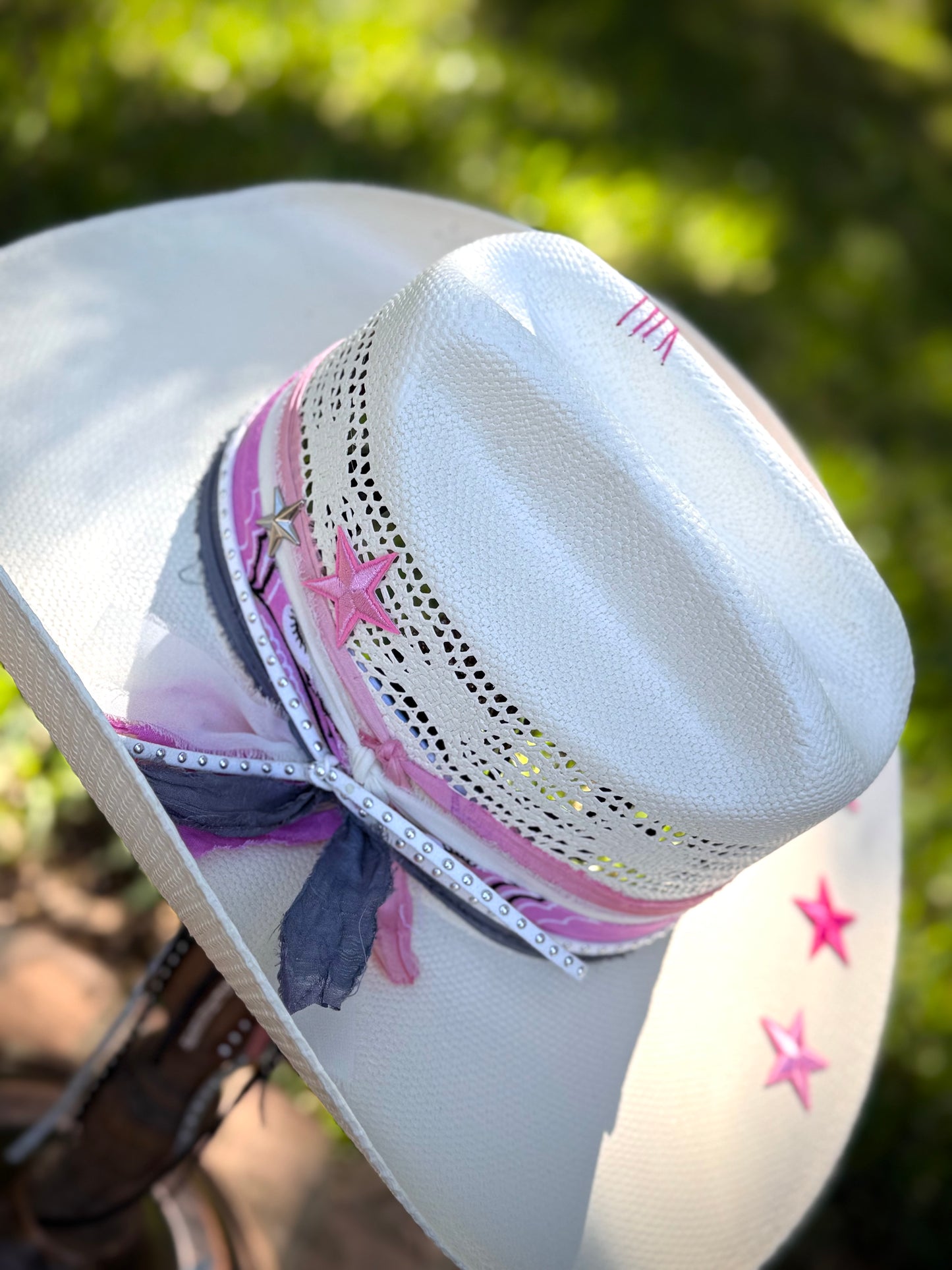 Pink Coors Cowgirl - Truck Stop Cowgirl Straw Hat