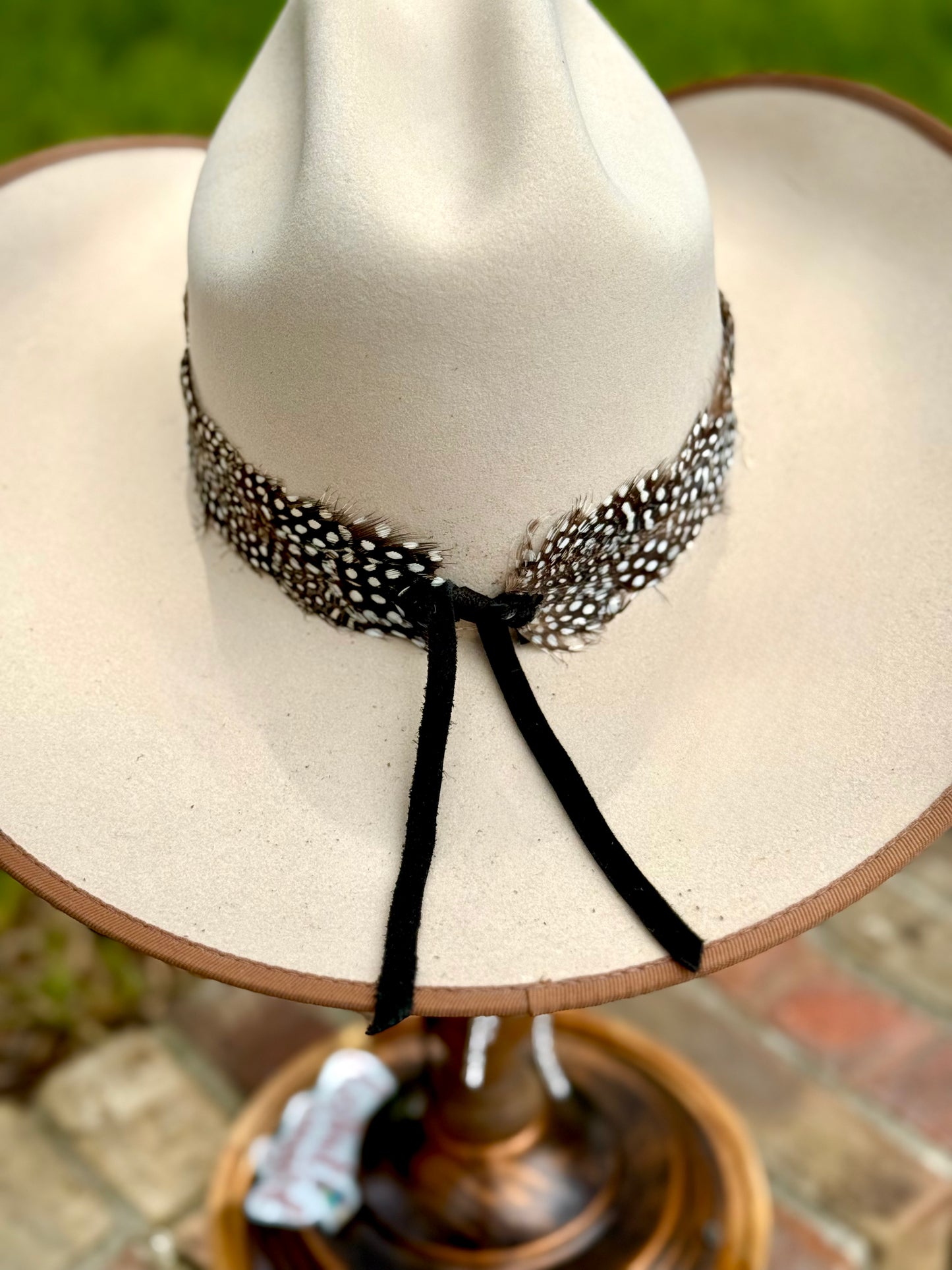 Black & White Feather Hatband
