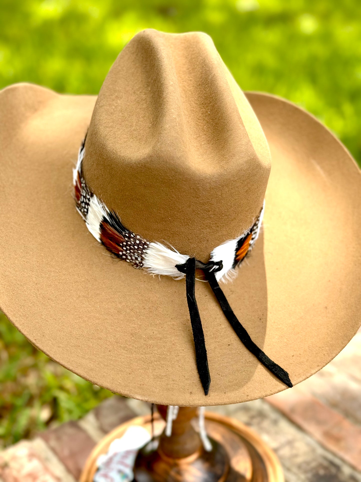 Feather Hatband (Black & White)