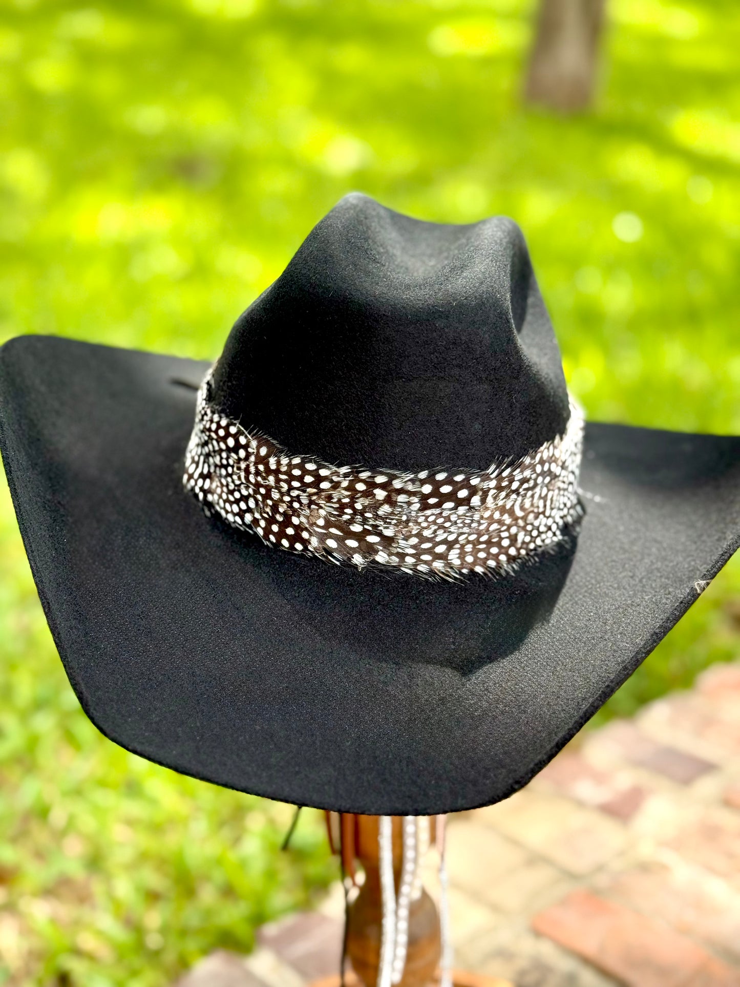 Black & White Feather Hatband