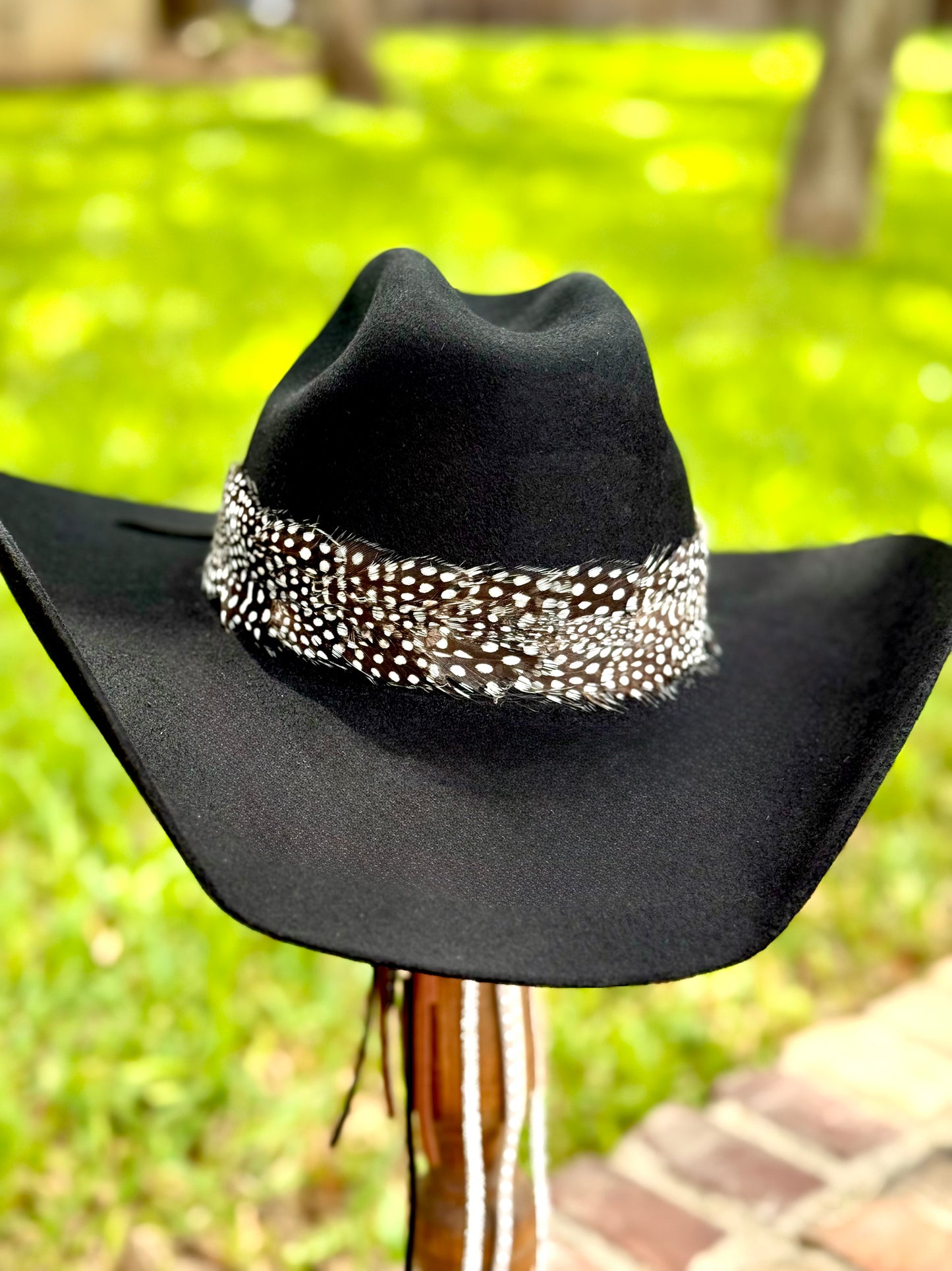 Black & White Feather Hatband