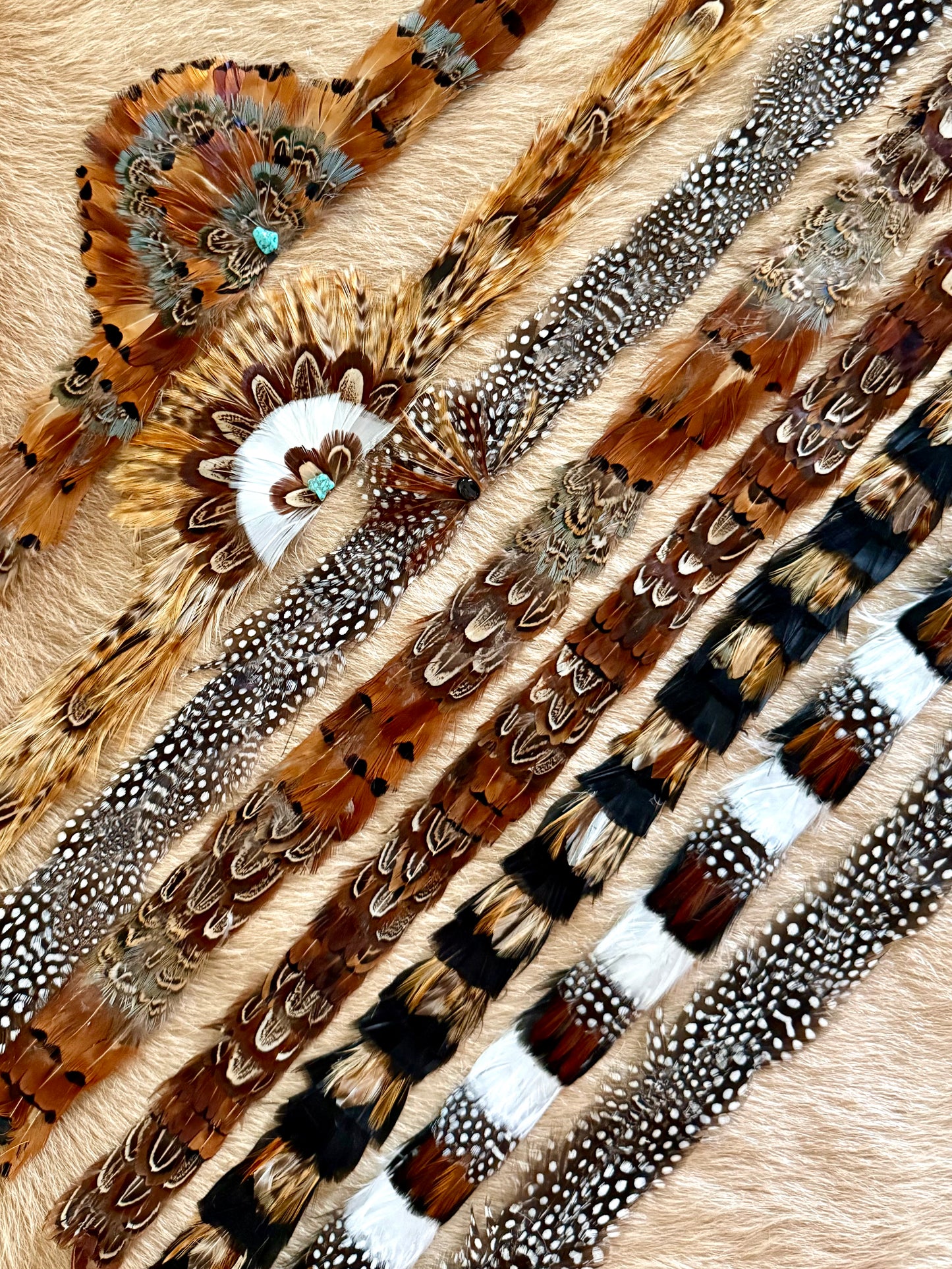 Feather Hatband (Black & White)