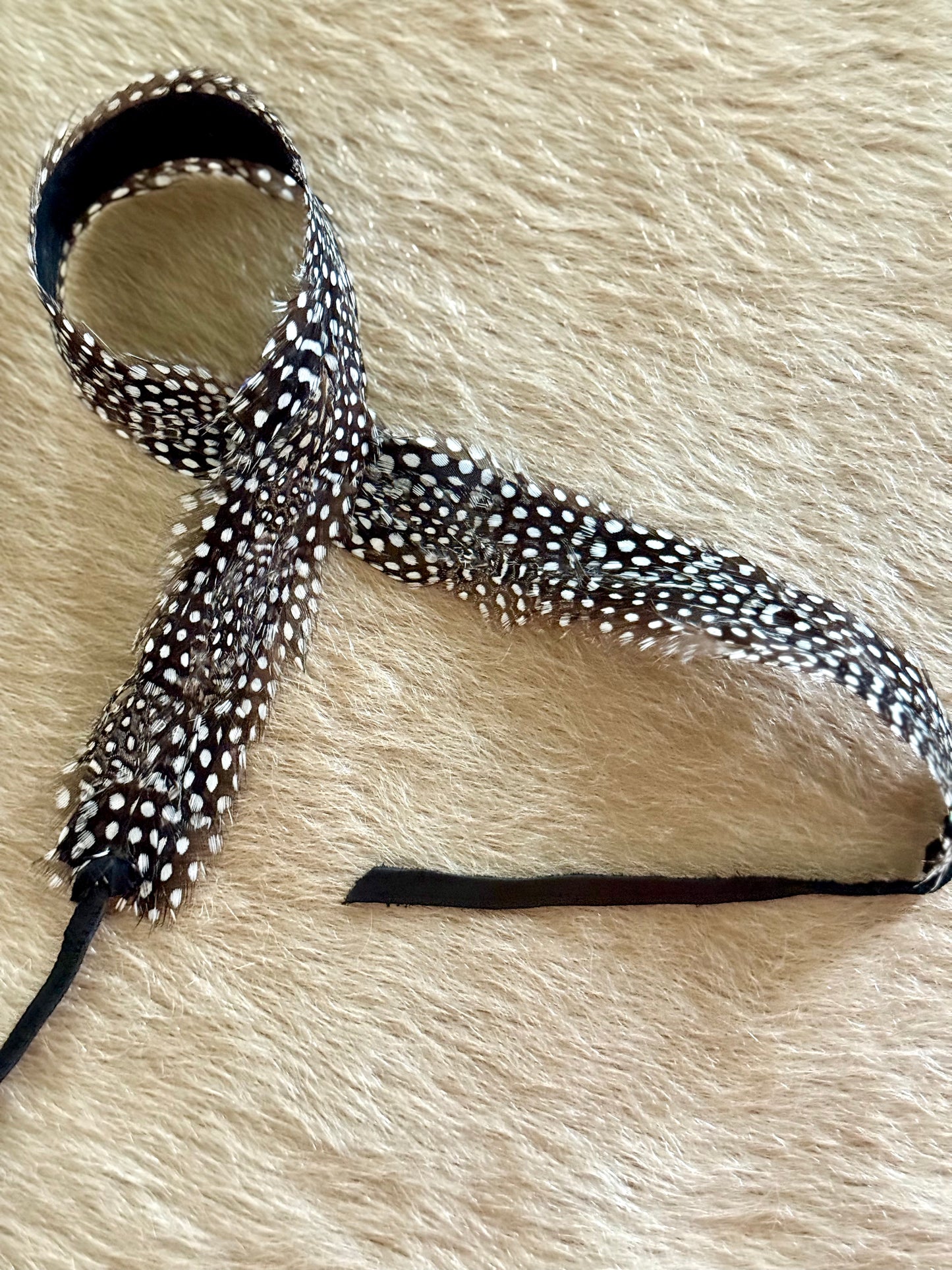 Black & White Feather Hatband