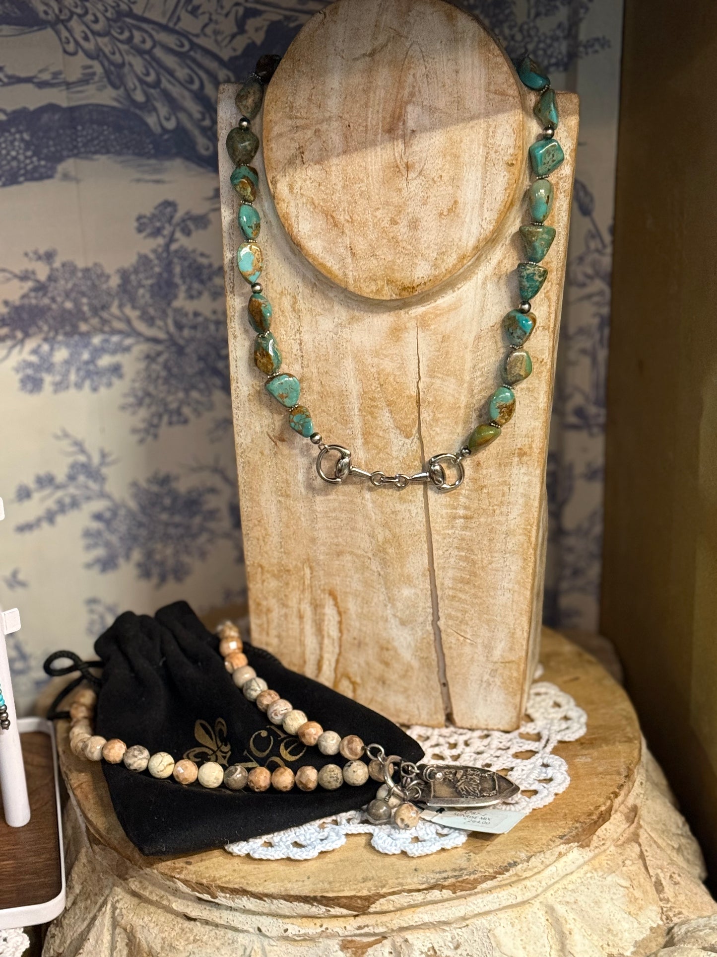 The Durby - Snaffle Bit Turquoise Necklace