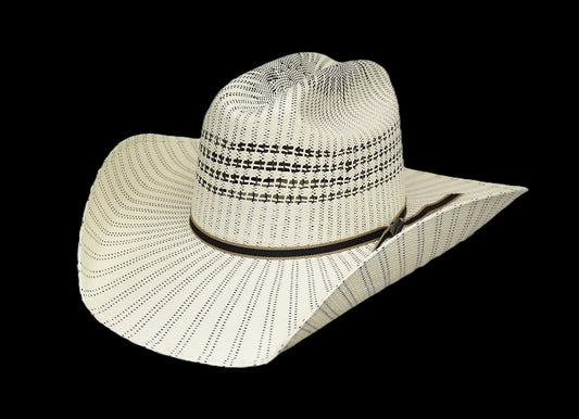 Pinstripe Straw Hat