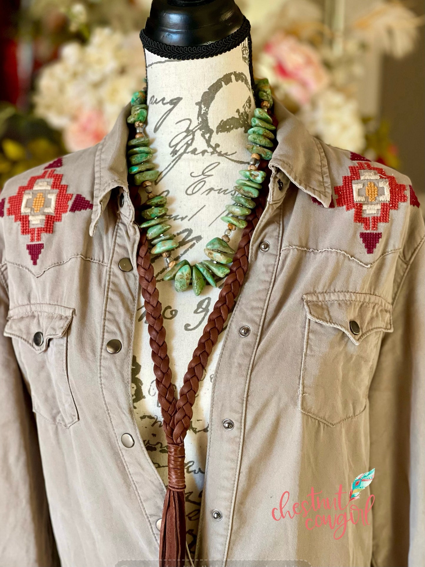 Leather Braided Necklace