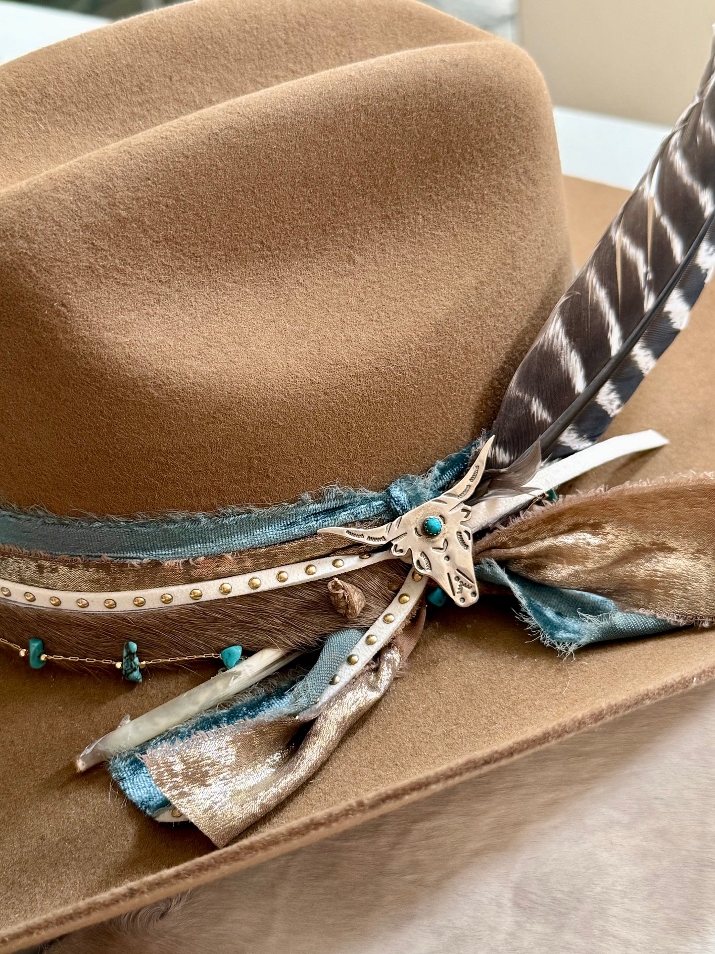 Sterling Silver & Turquoise Hat Pin