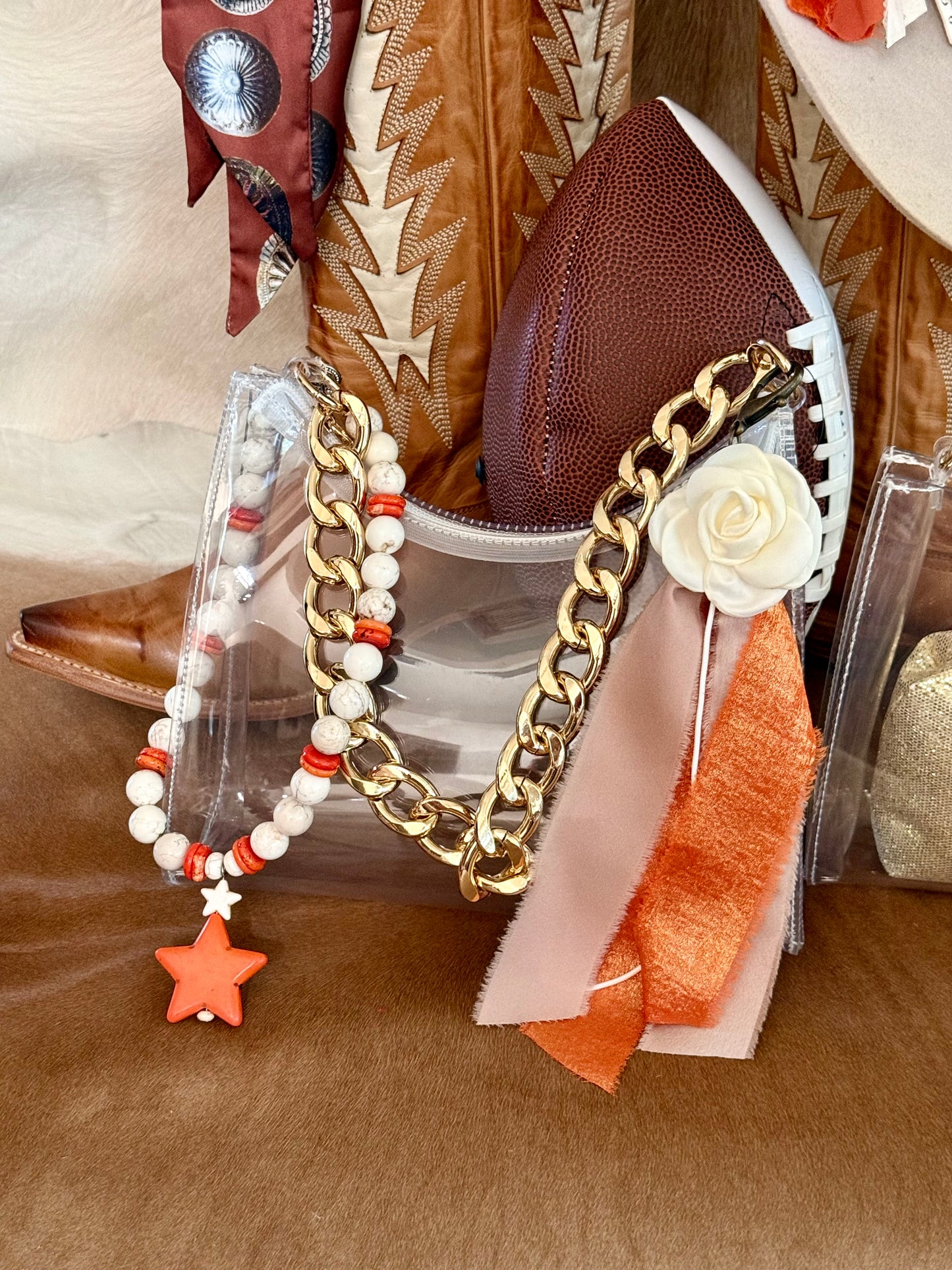 Game Day -  Ribbon Purse Tassel
