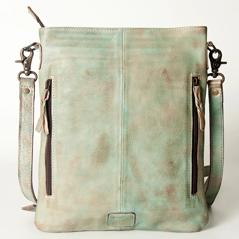 Take It Easy Leather Purse - Turquoise/Aqua