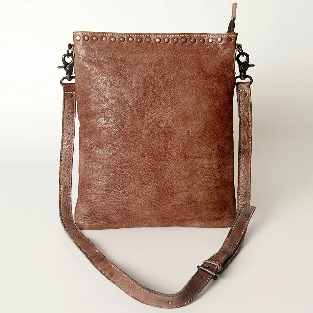 Take It Easy Leather Purse - Dusty Tan/Sand