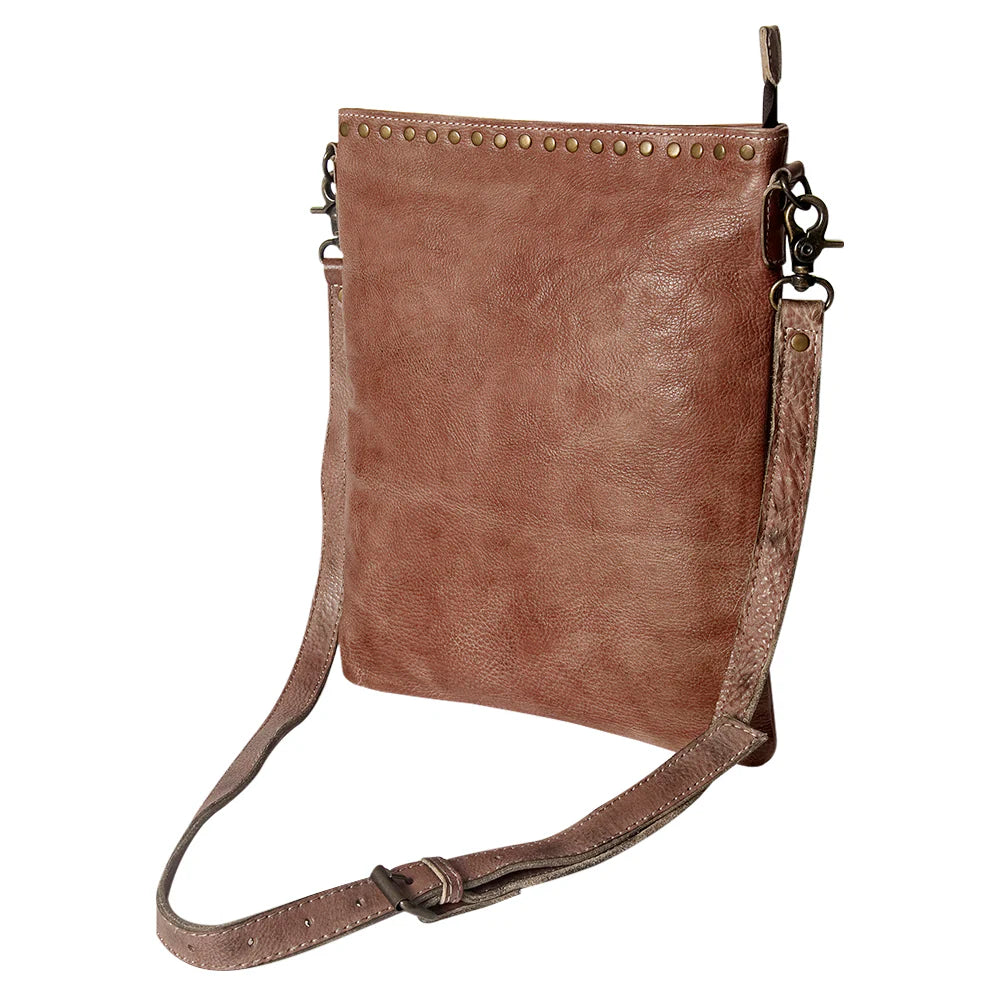 Take It Easy Leather Purse - Dusty Tan/Sand