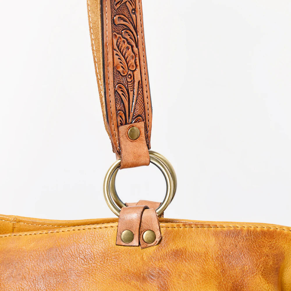 The Uptown Country - Tooled Leather Purse