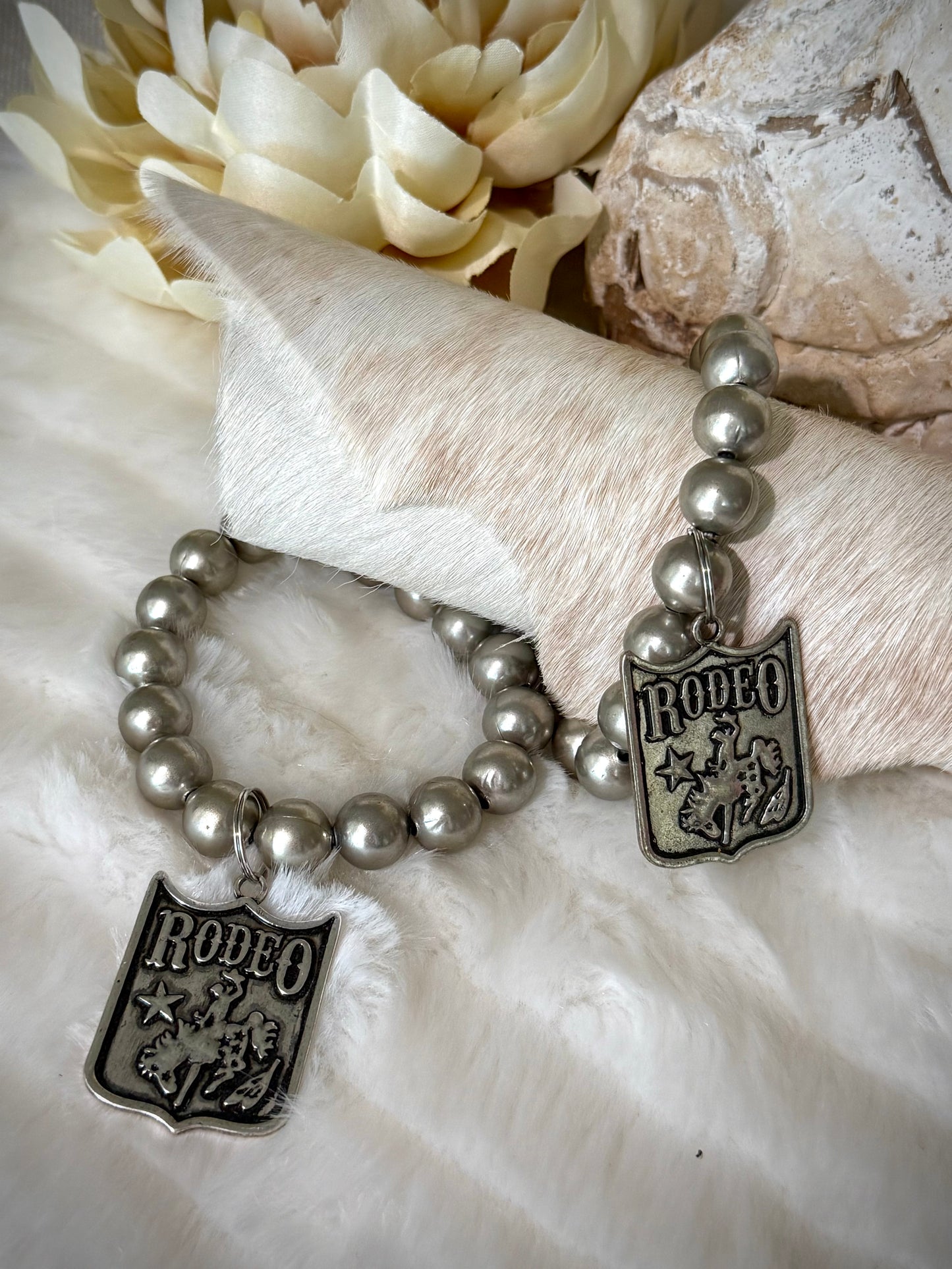 Rodeo Back Number Stretch Bracelets