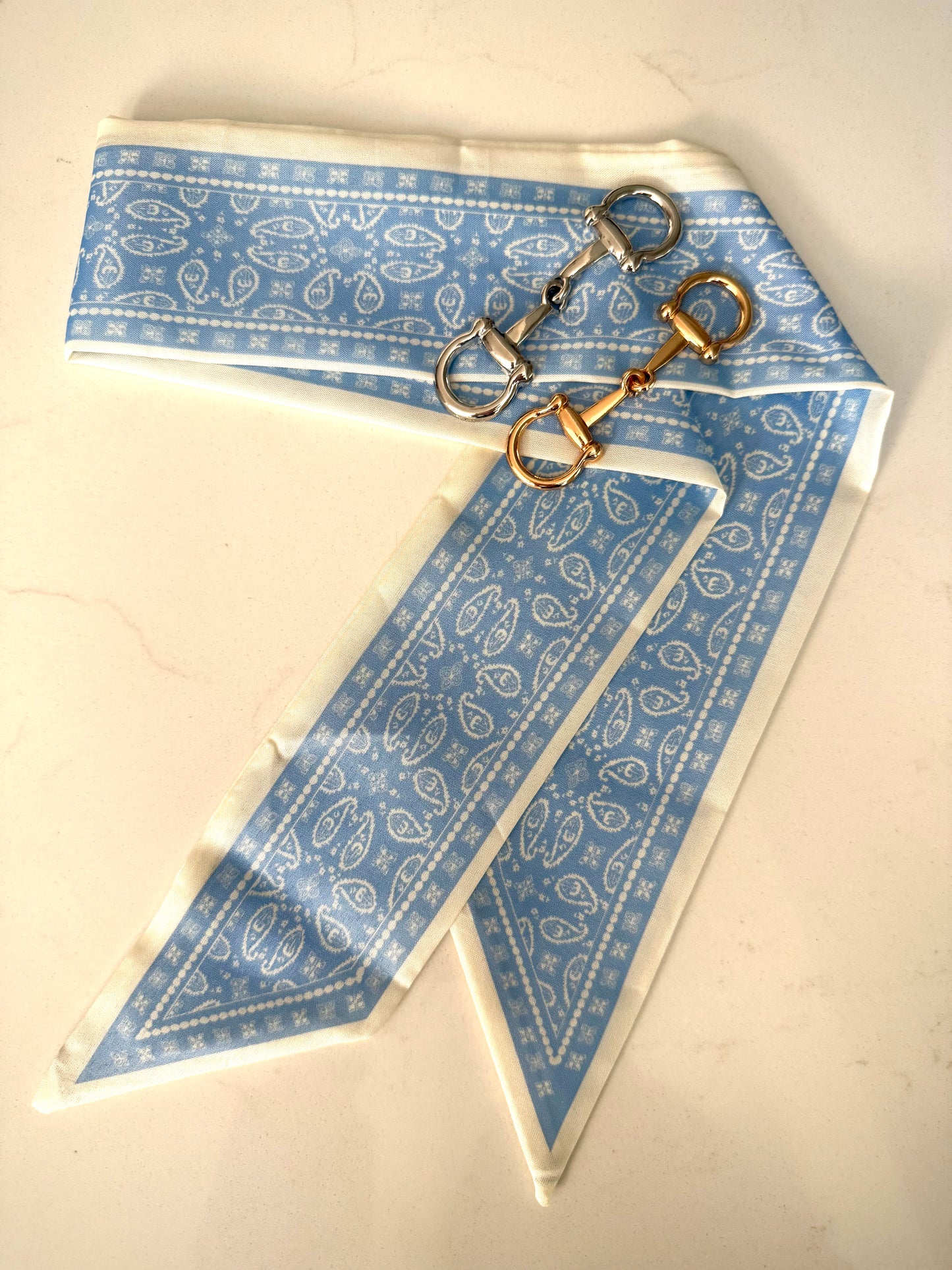 Twill Silk Scarves -  Paisley