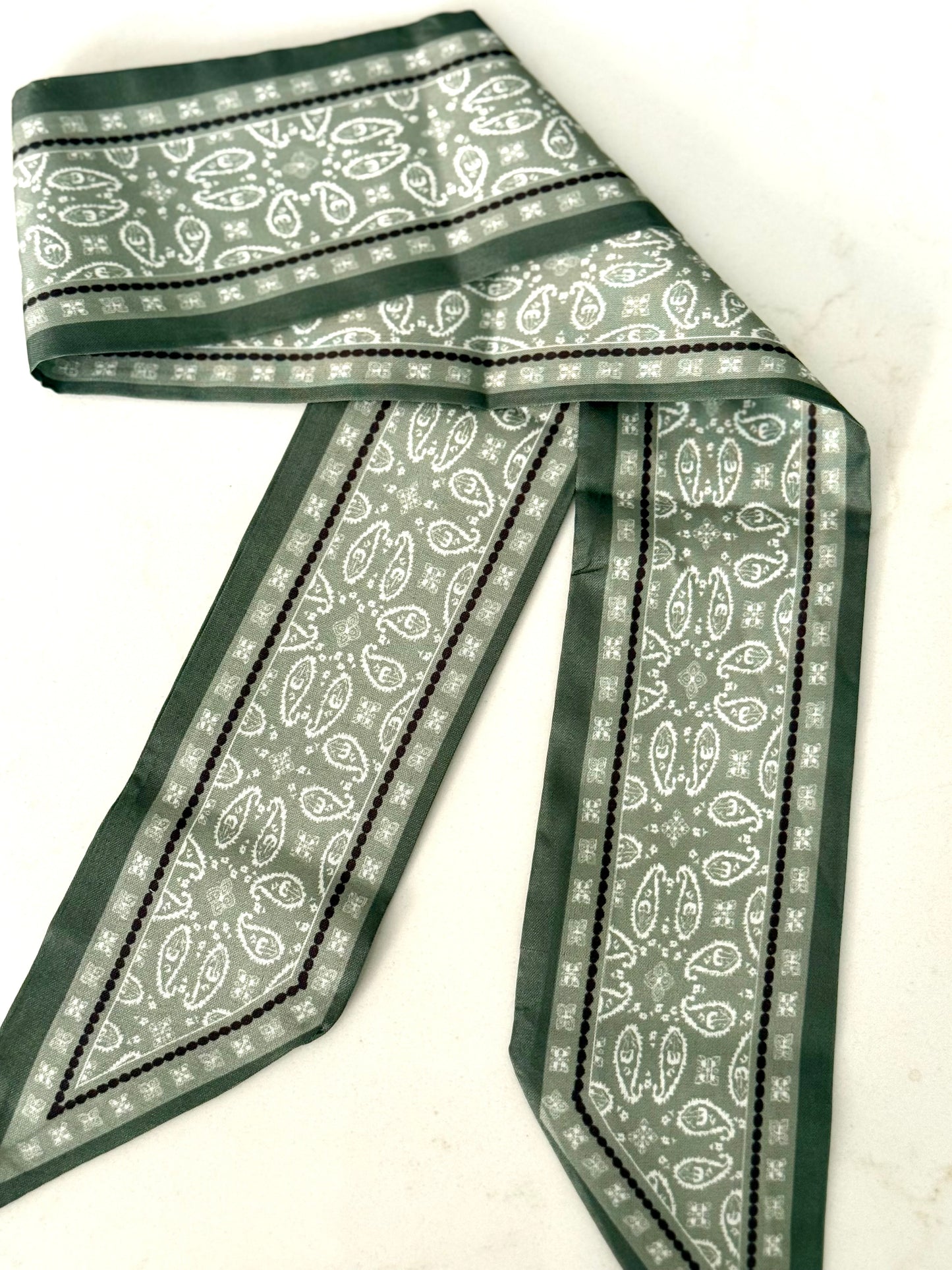 Twill Silk Scarves -  Paisley