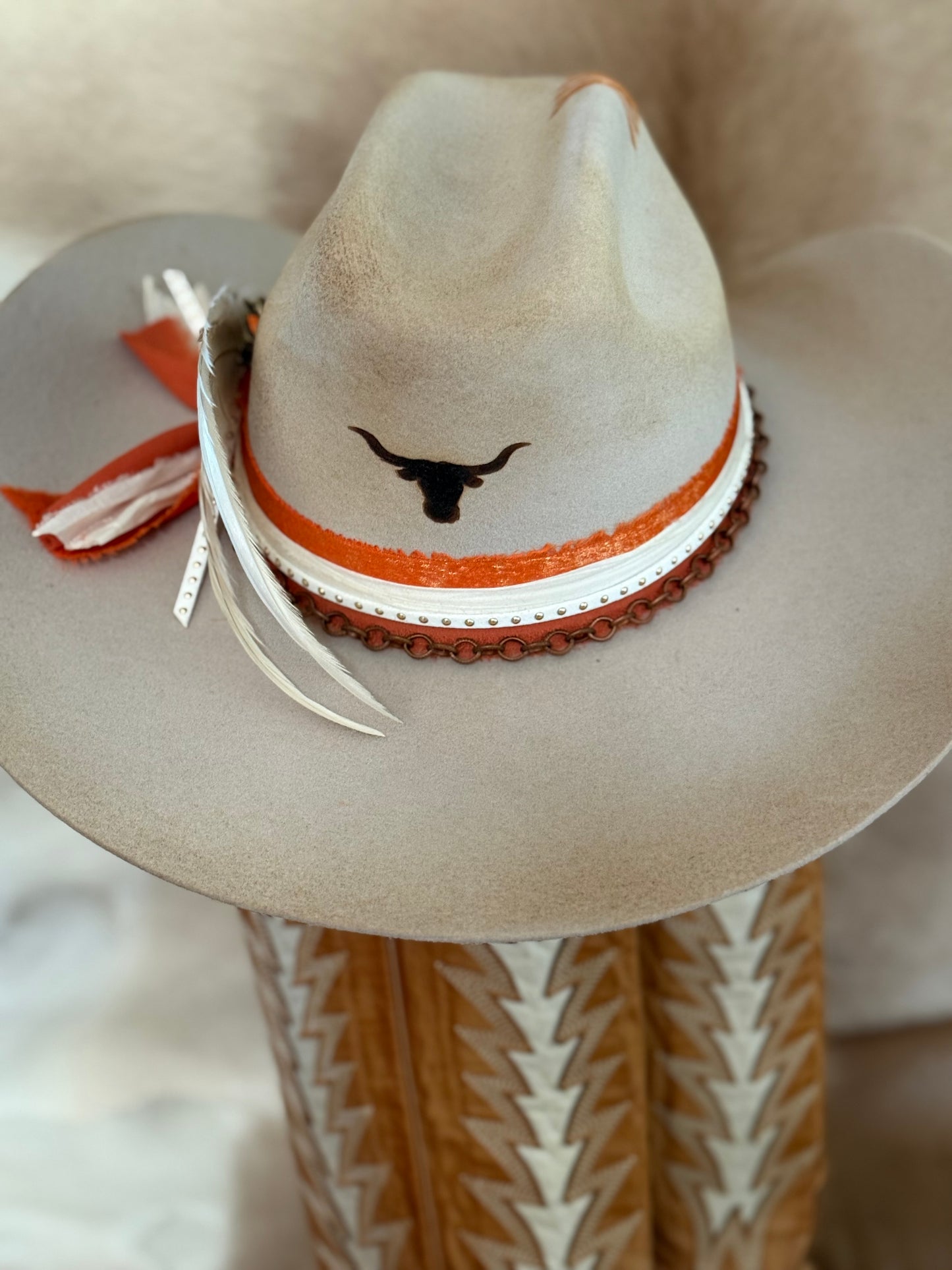 Orange & White/Cream - Game Day Hat