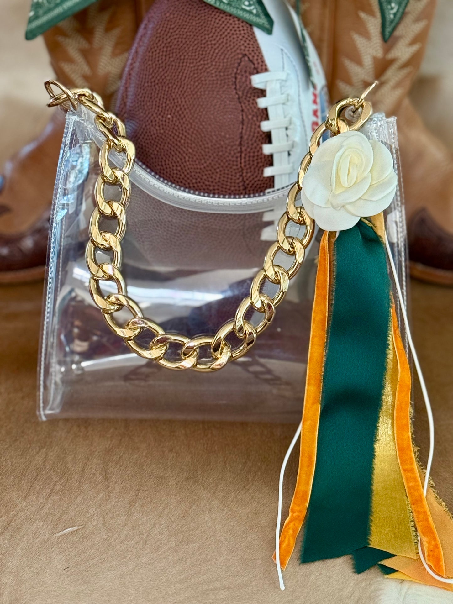 Game Day - Ribbon Purse Tassel Clip
