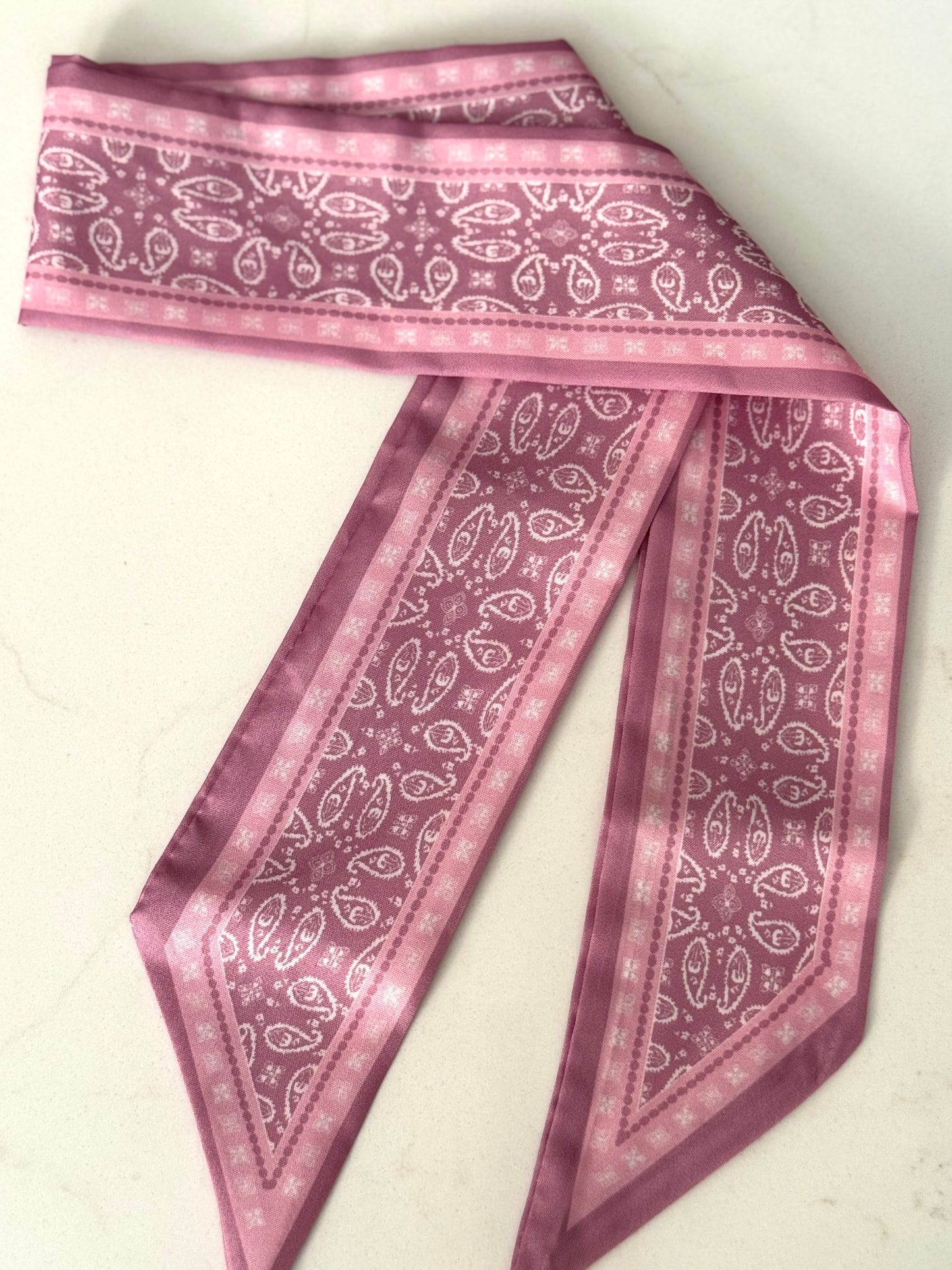 Twill Silk Scarves -  Paisley