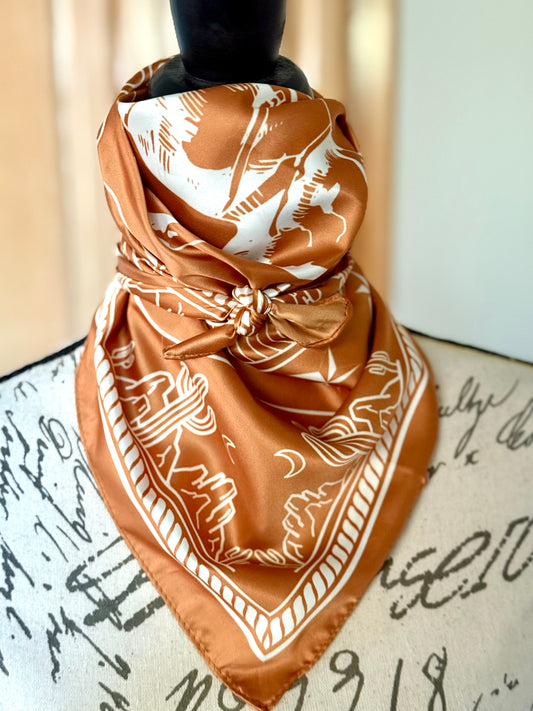 Wild Rag - Burnt Orange Cowgirl