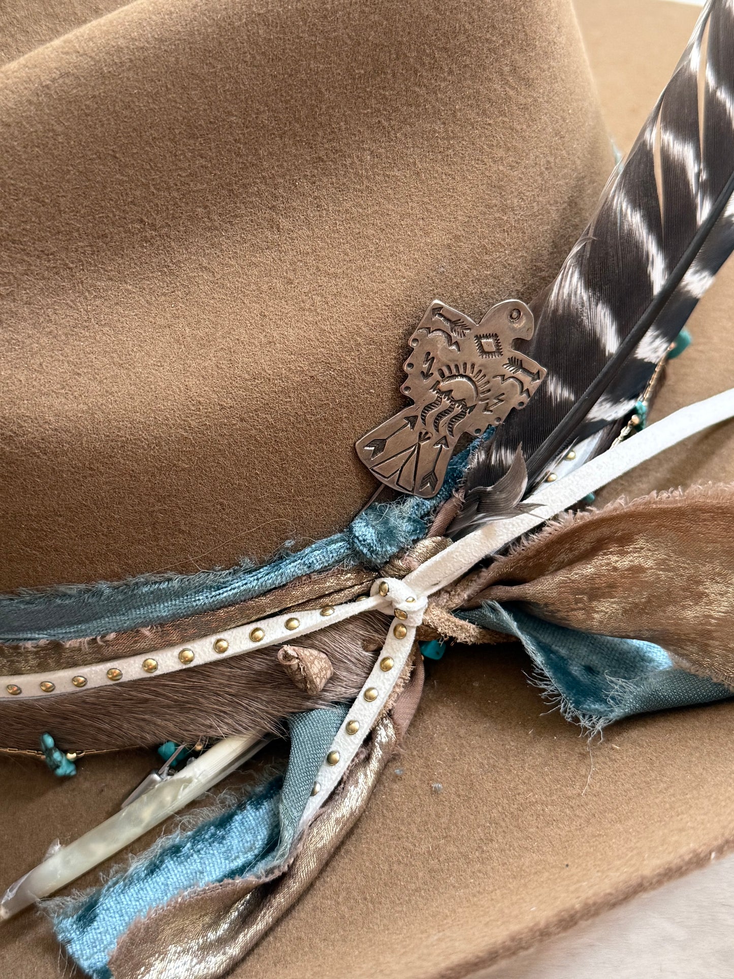 Sterling Silver & Turquoise Hat Pin