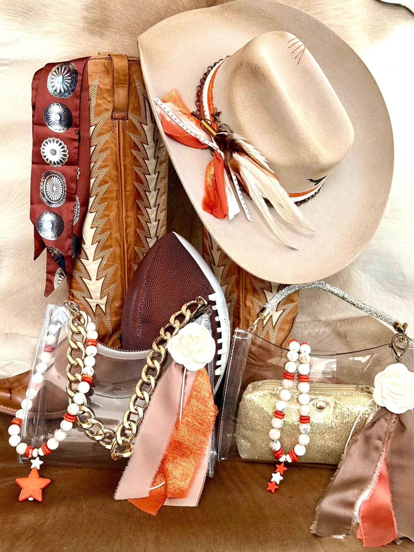Game Day -  Ribbon Purse Tassel