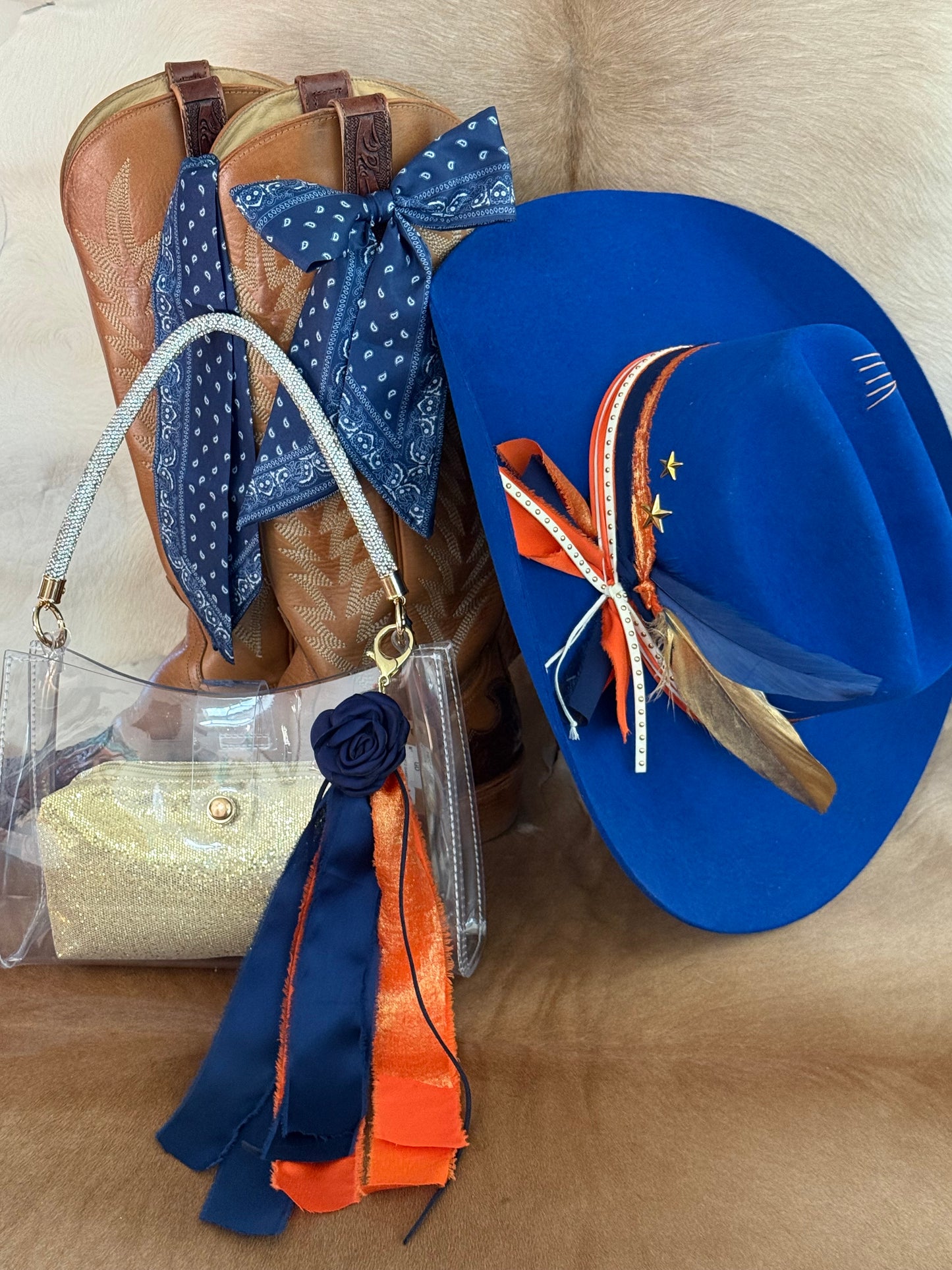 Orange & Blue - Game Day Hat