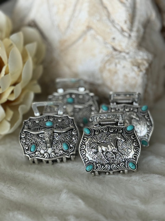 Detailed Southwestern Hair Clip