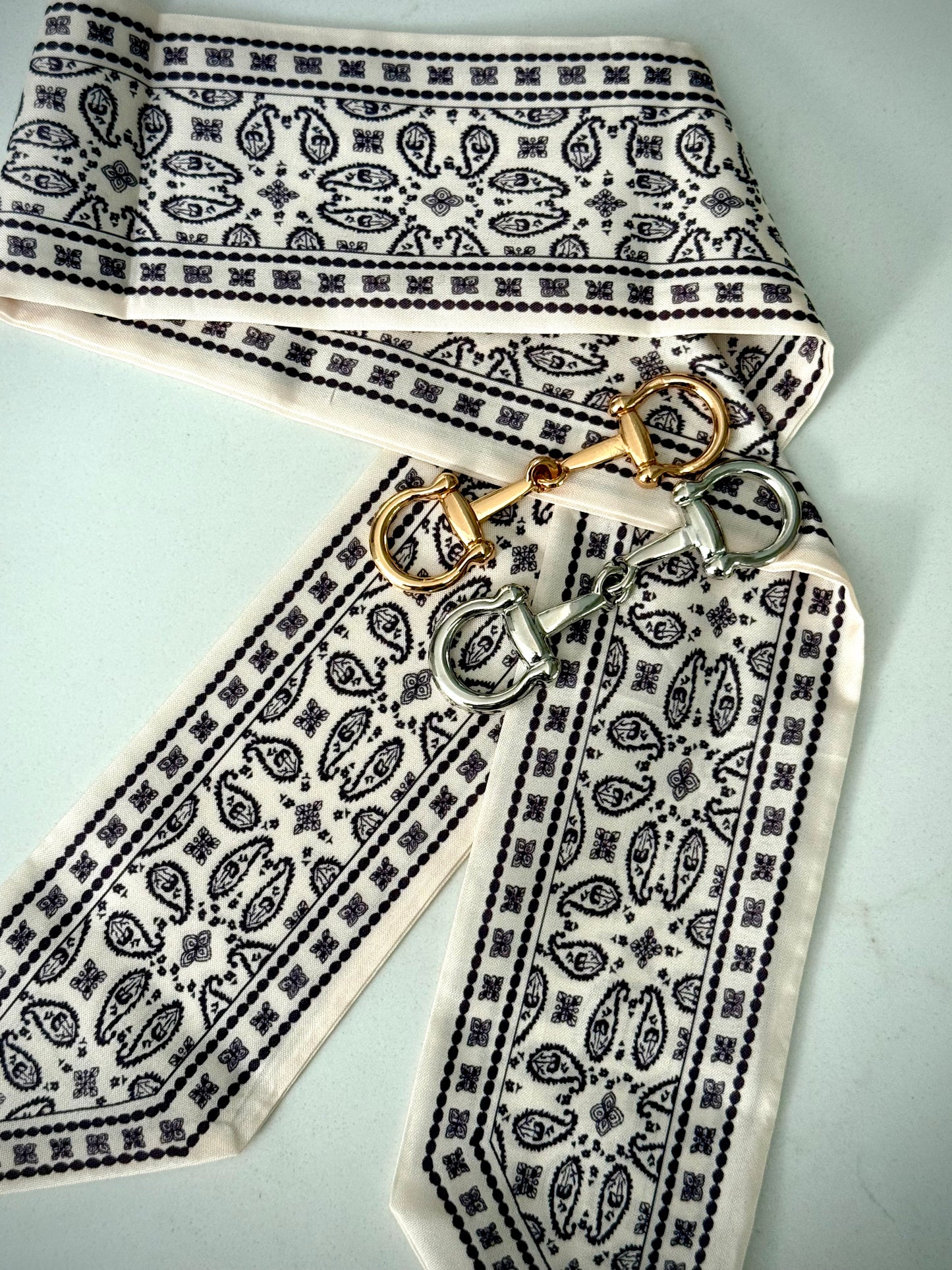 Twill Silk Scarves -  Paisley