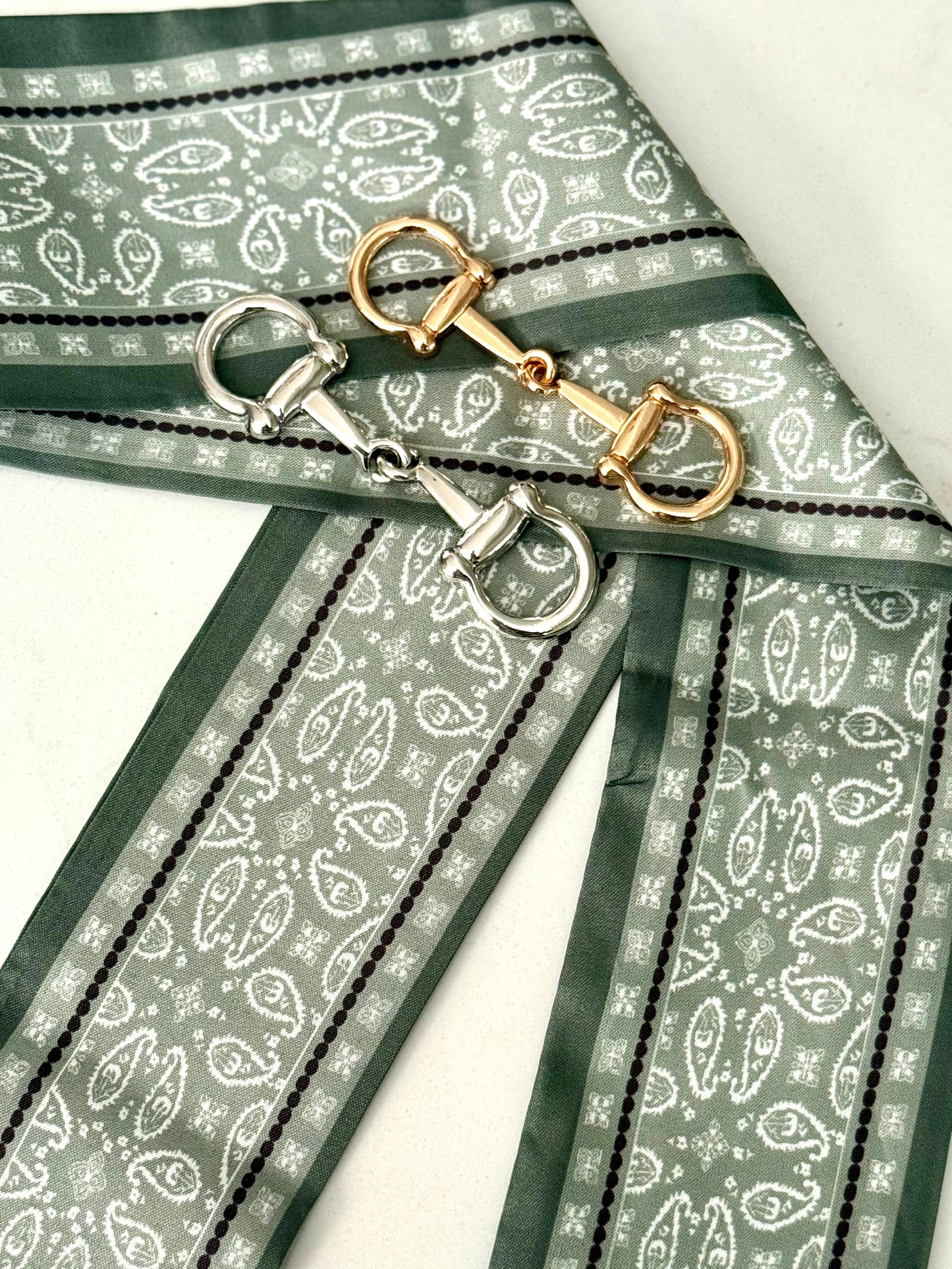 Twill Silk Scarves -  Paisley