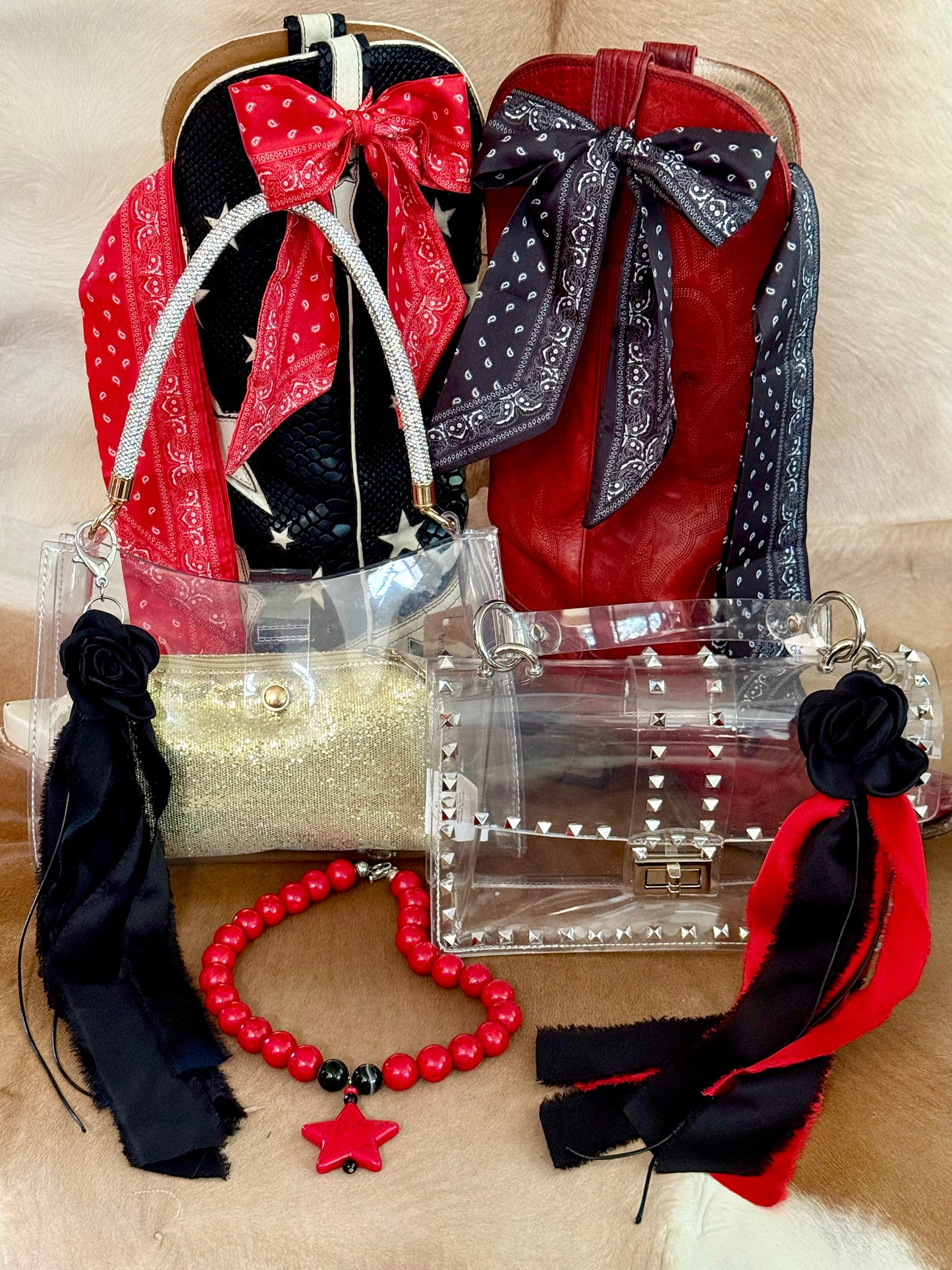 Boot Bows -  Game Day Colors