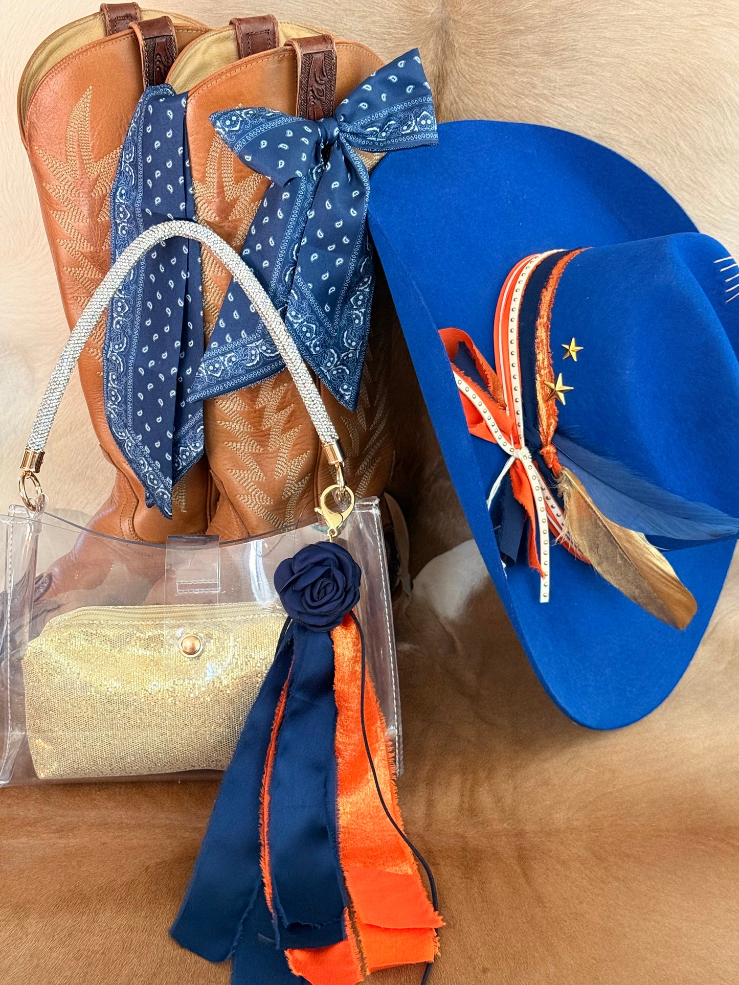 Boot Bows -  Game Day Colors