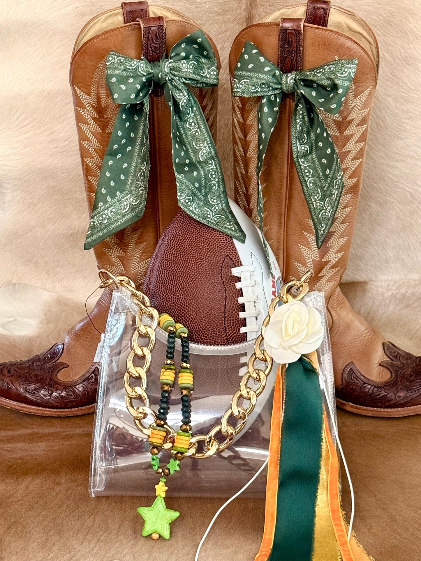 Boot Bows -  Game Day Colors