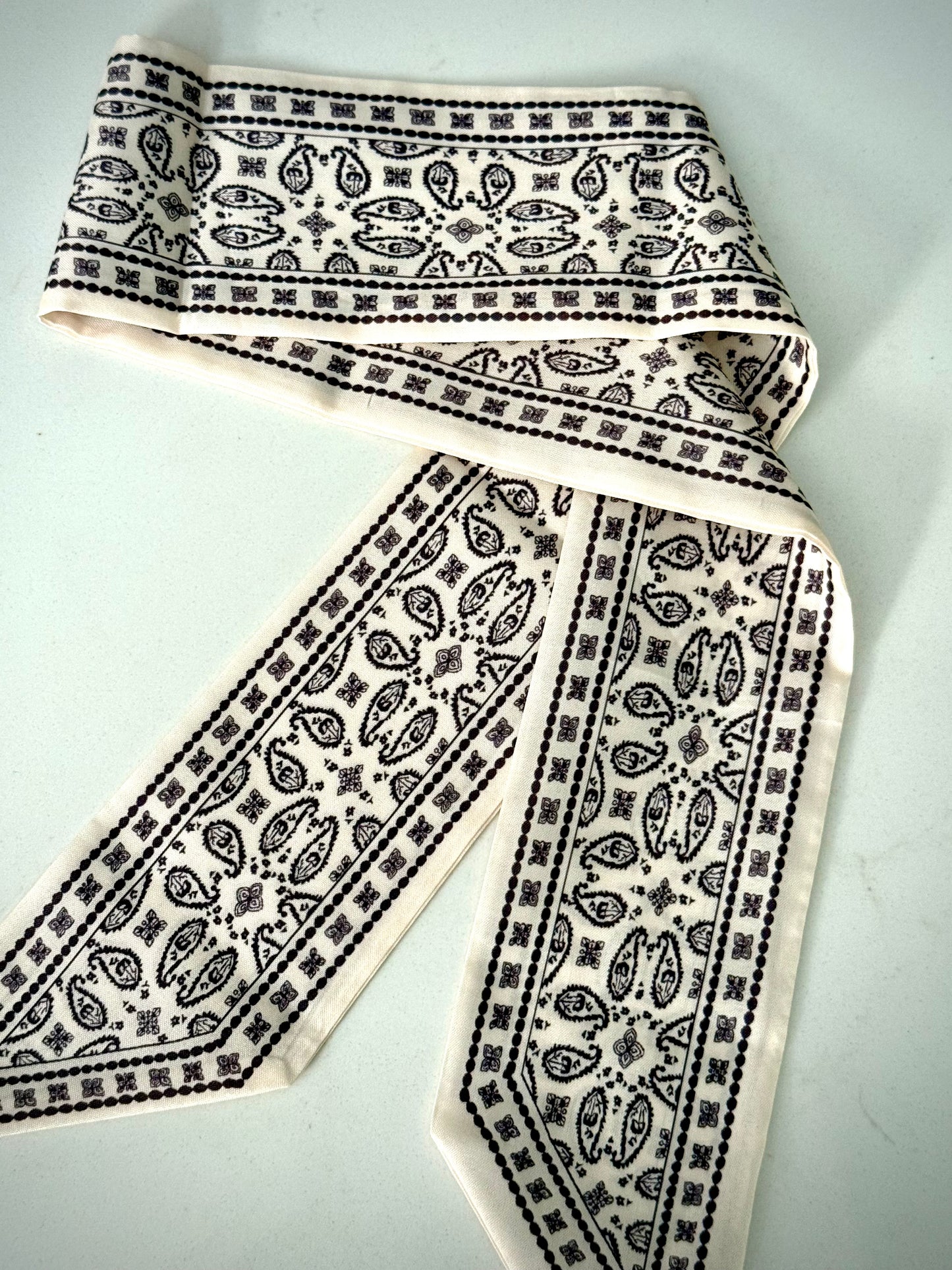 Twill Silk Scarves -  Paisley