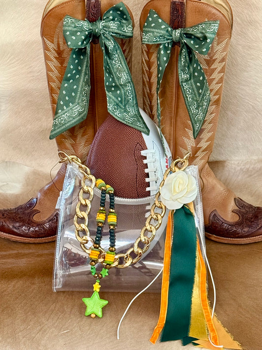 Game Day - Ribbon Purse Tassel Clip