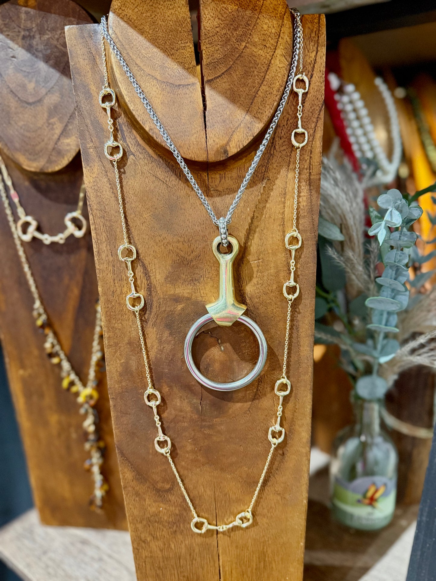Snaffle Bit Necklace - Two-Tone
