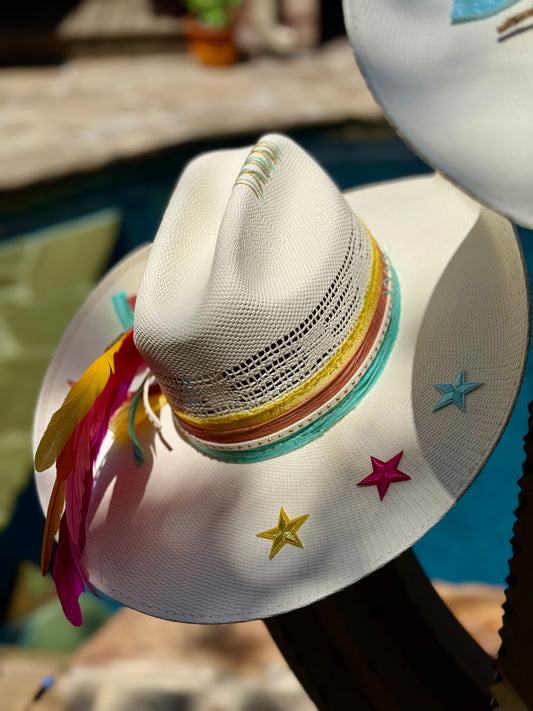 Beach Babe (Sunset)- Truck Stop Cowgirl Straw Hat