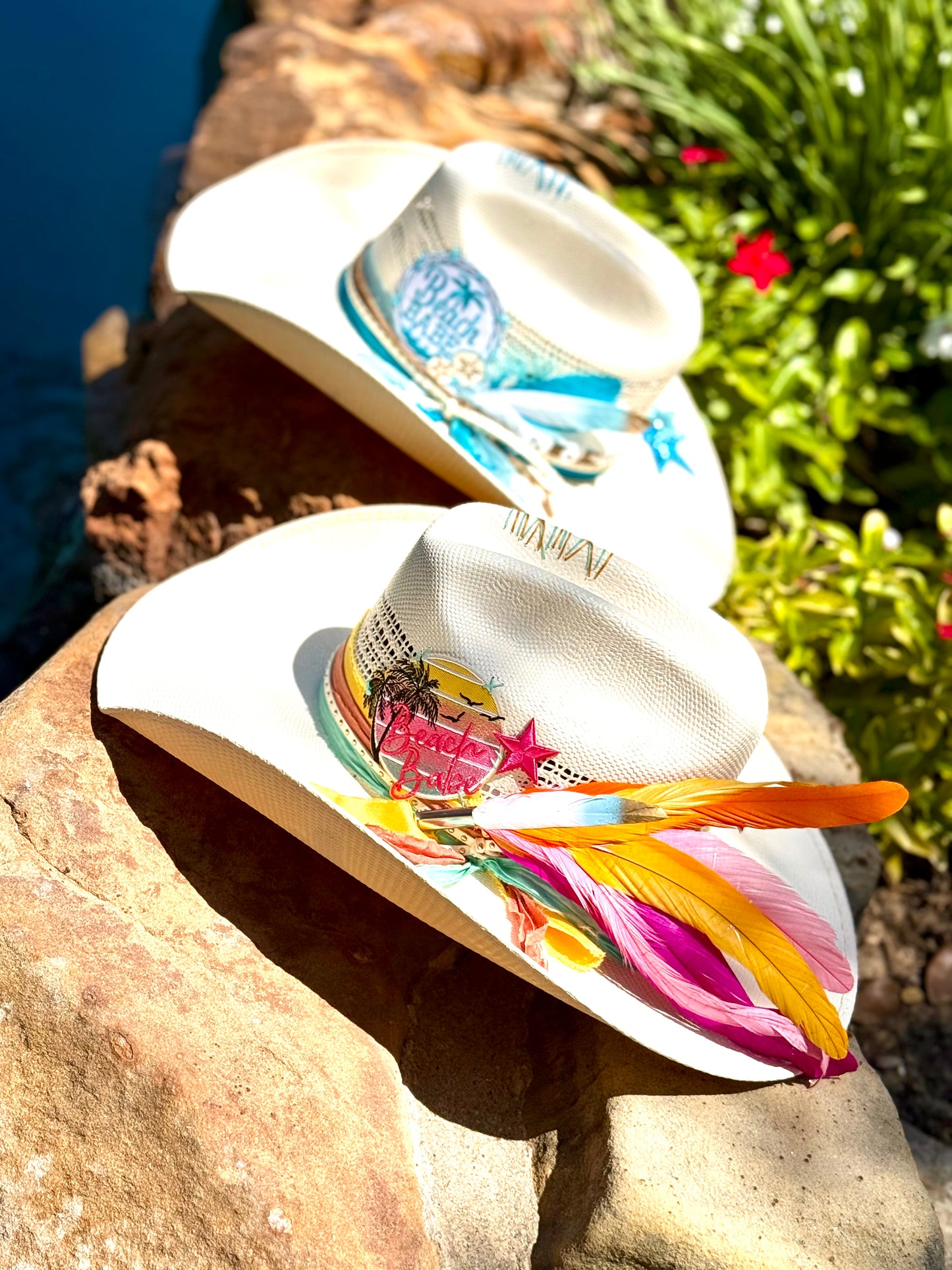 Beach Babe (Sunset)- Truck Stop Cowgirl Straw Hat
