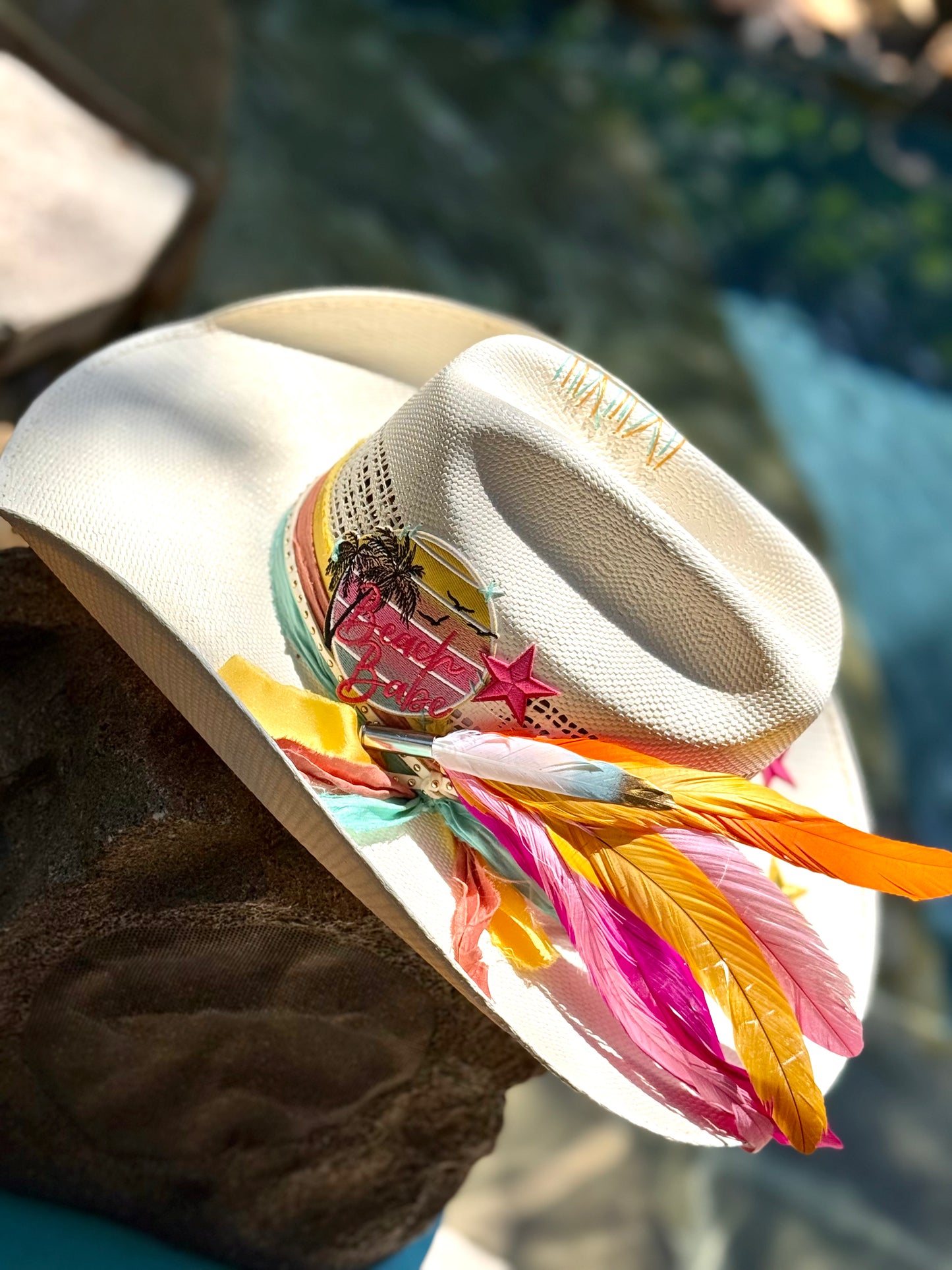Beach Babe (Sunset)- Truck Stop Cowgirl Straw Hat