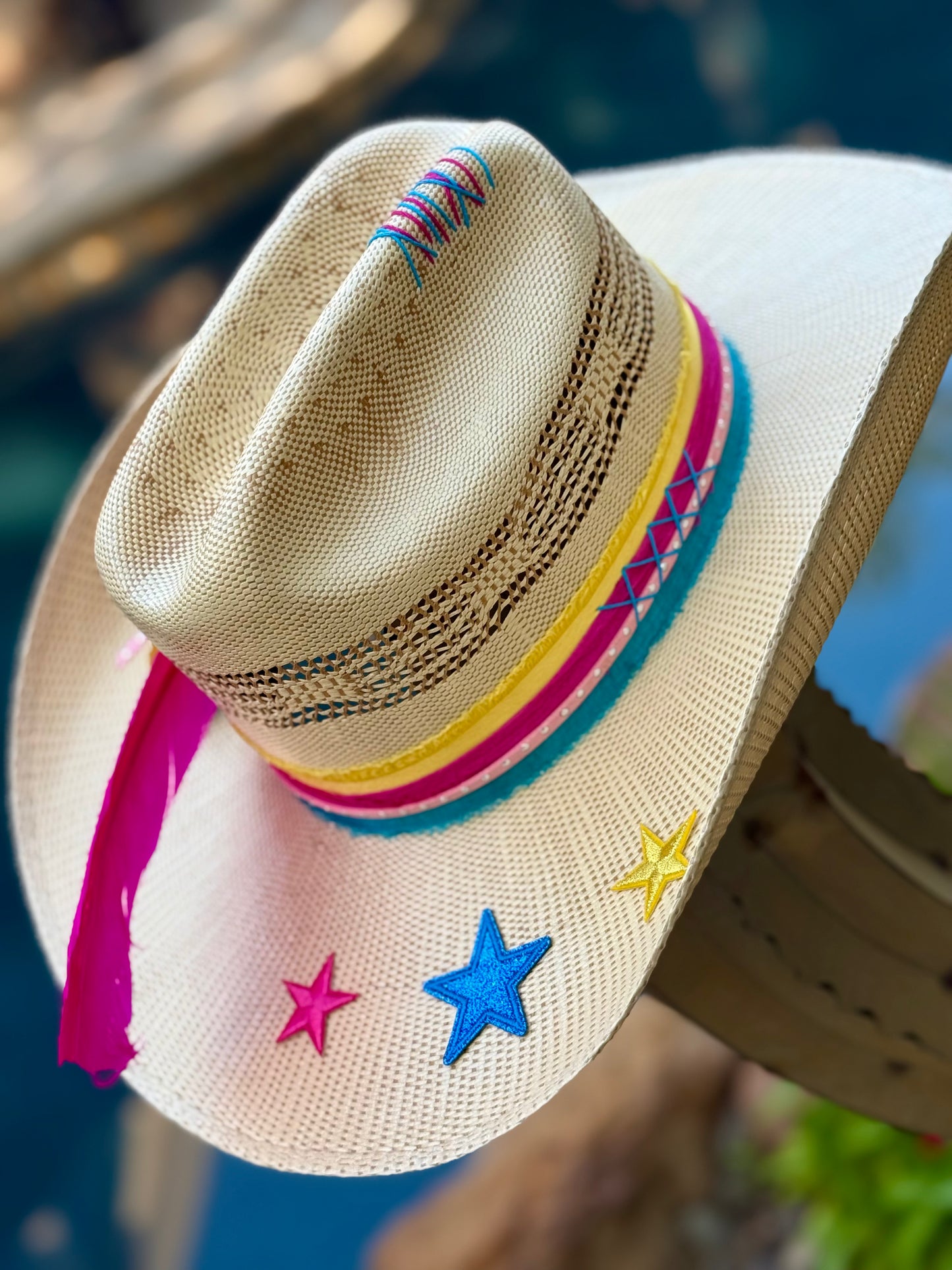 Beach Hair Don't Care - Truck Stop Cowgirl Straw Hat