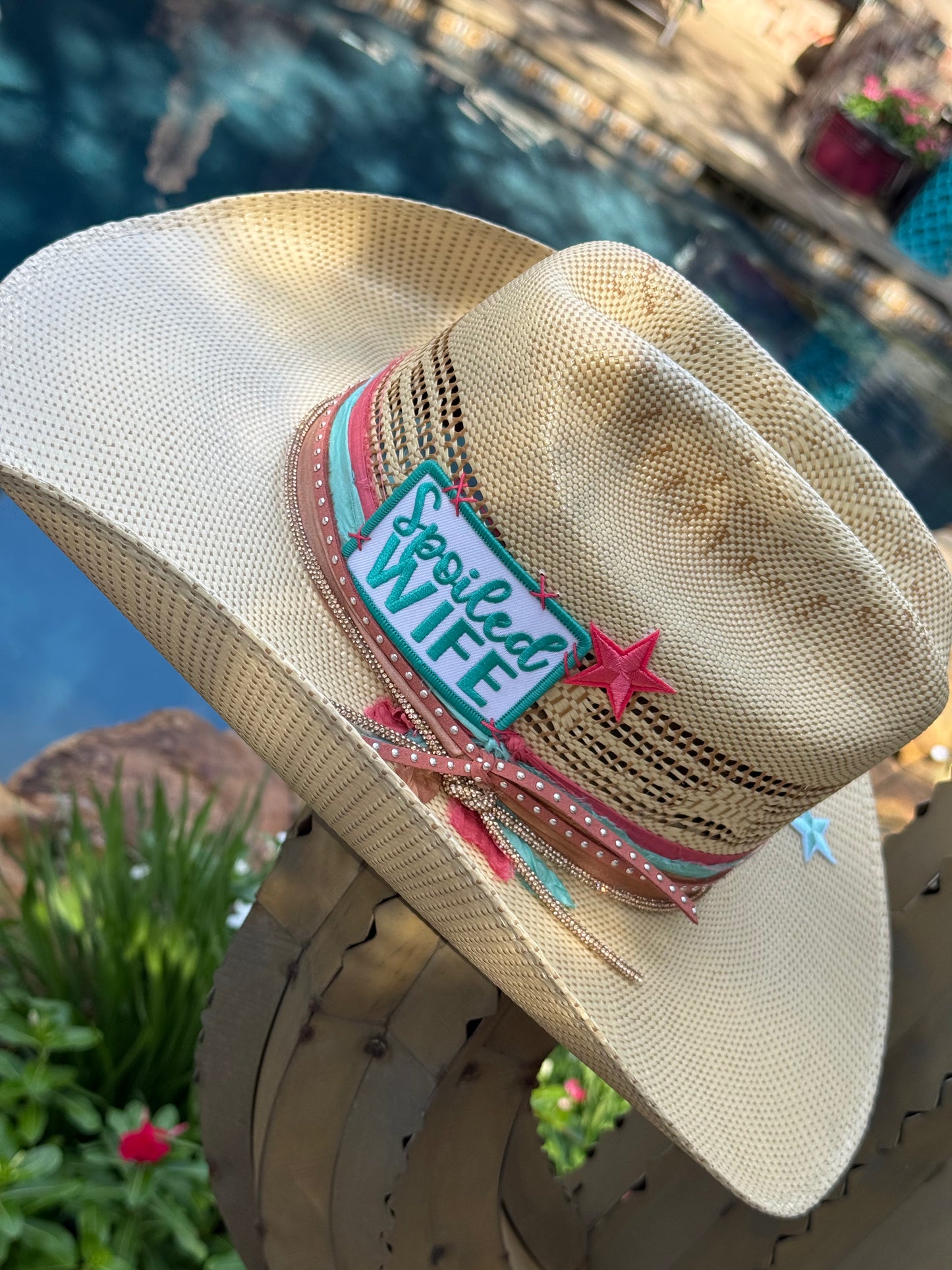 Spoiled Wife - Truck Stop Cowgirl Straw Hat
