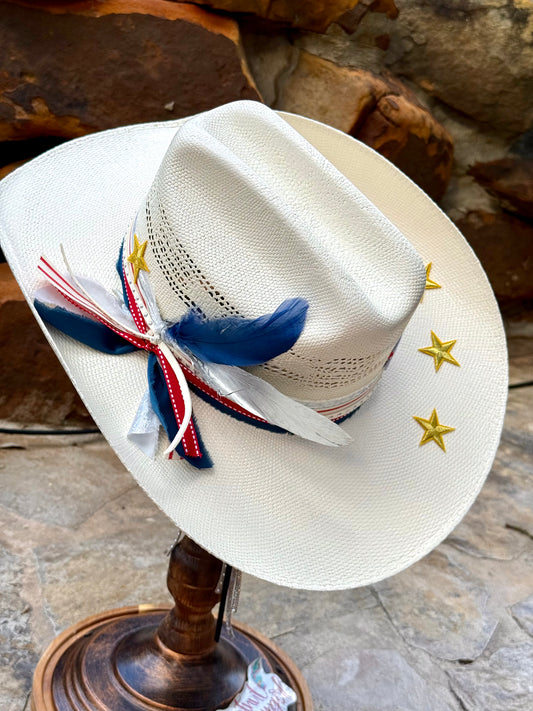 American Babe- Truck Stop Cowgirl Straw Hat (Copy)