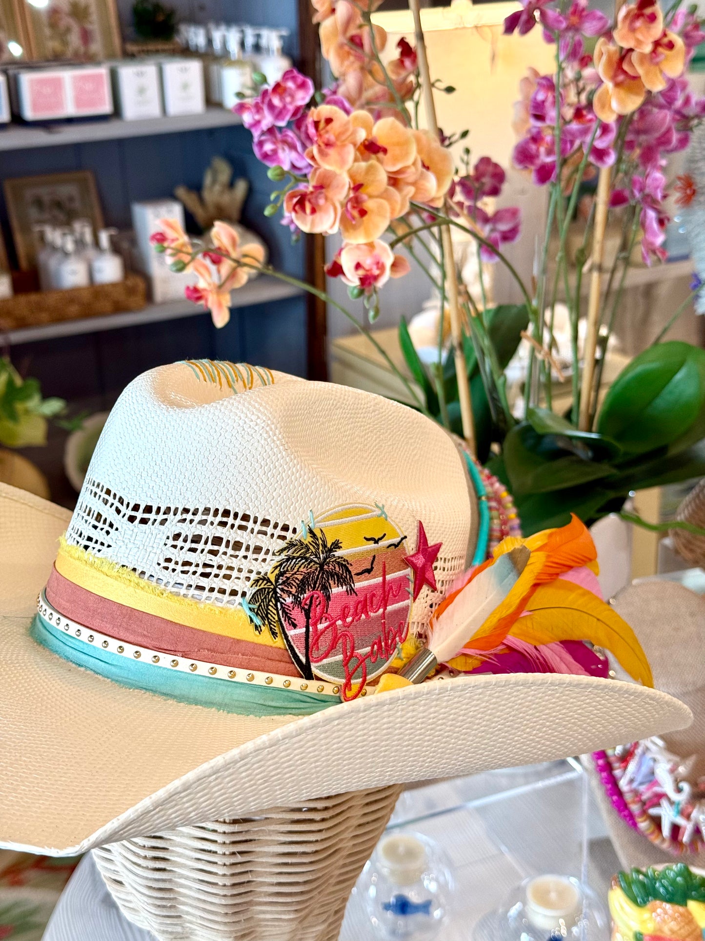 Beach Babe (Sunset)- Truck Stop Cowgirl Straw Hat