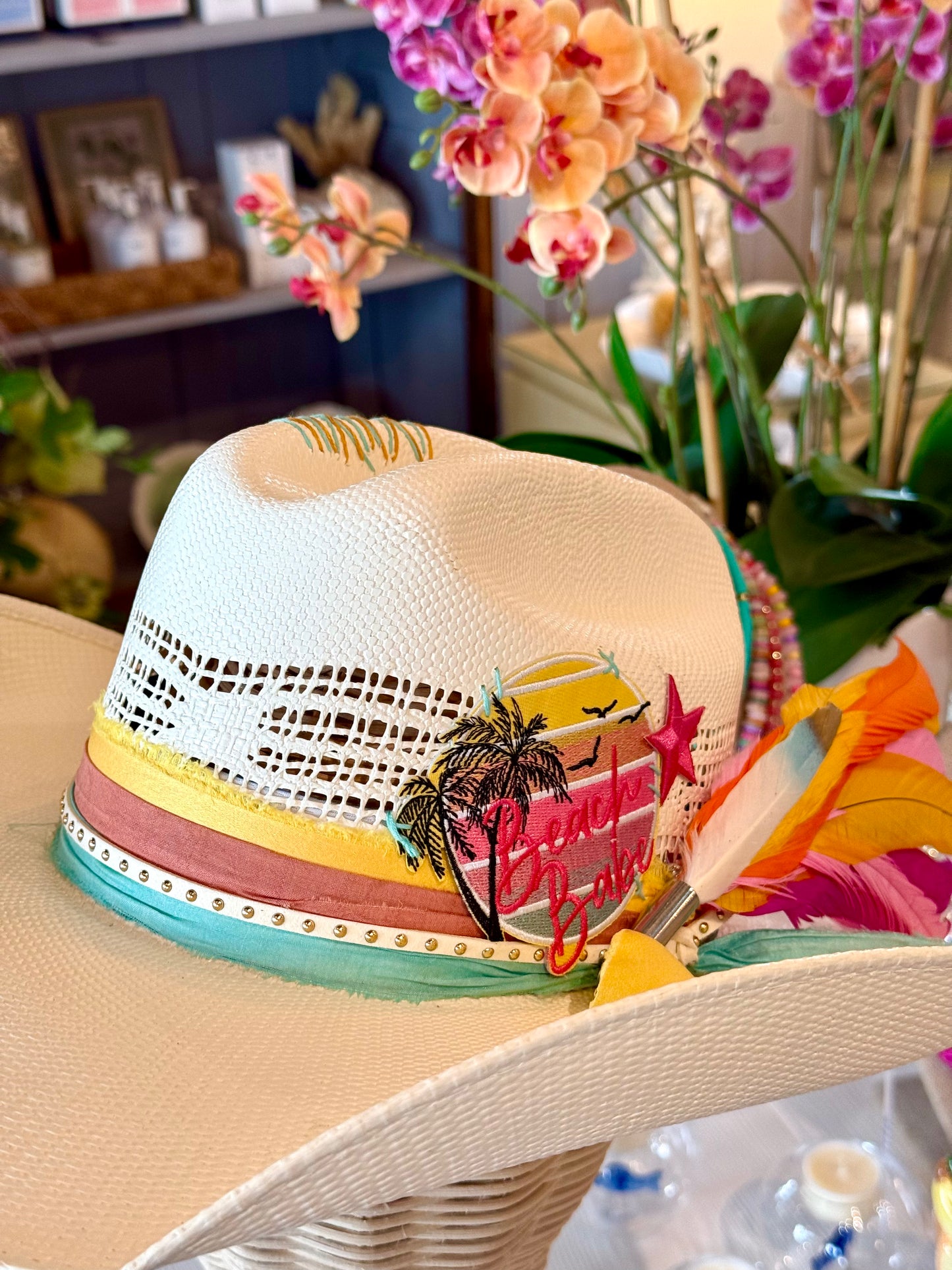 Beach Babe (Sunset)- Truck Stop Cowgirl Straw Hat