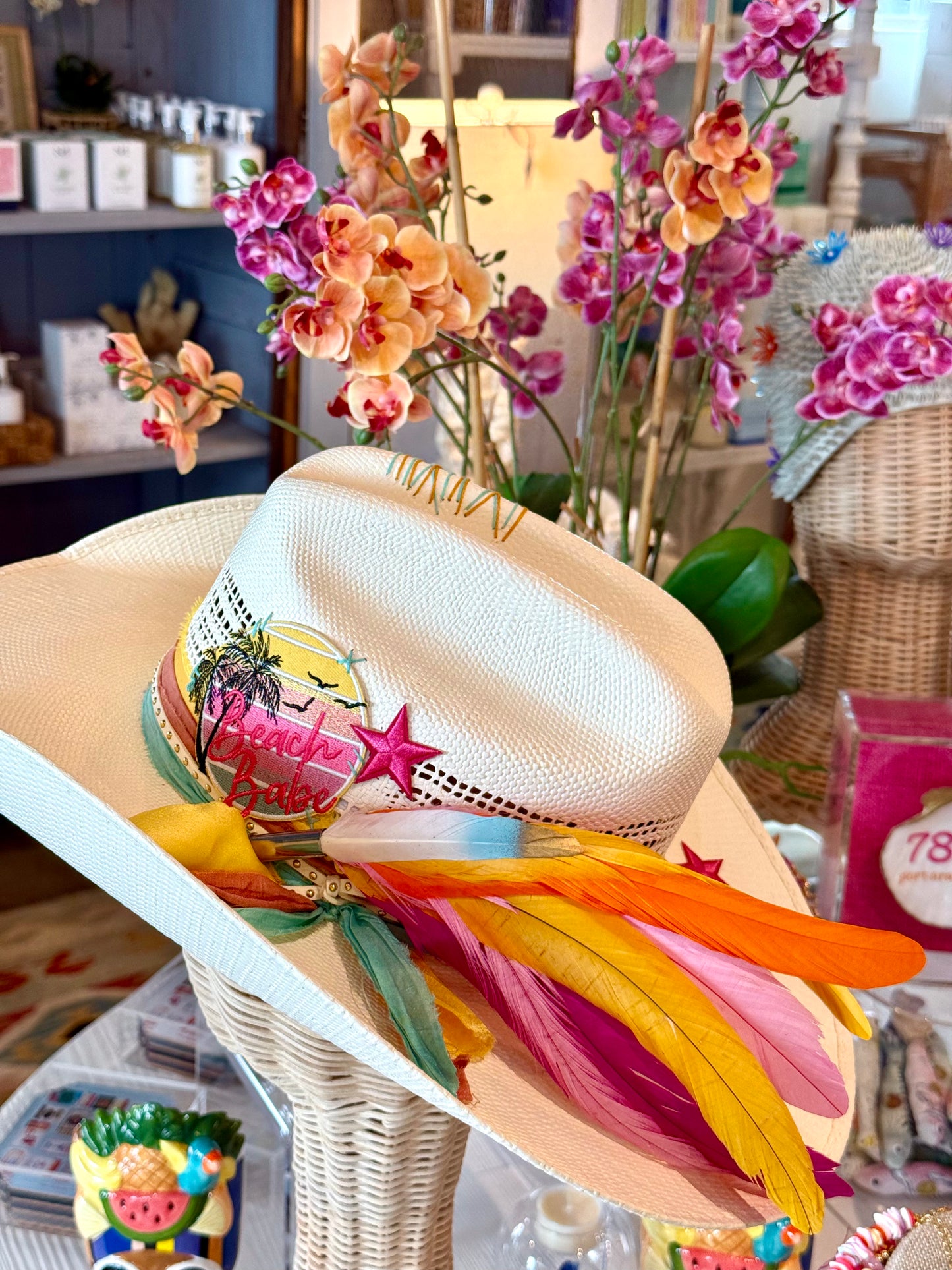 Beach Babe (Sunset)- Truck Stop Cowgirl Straw Hat