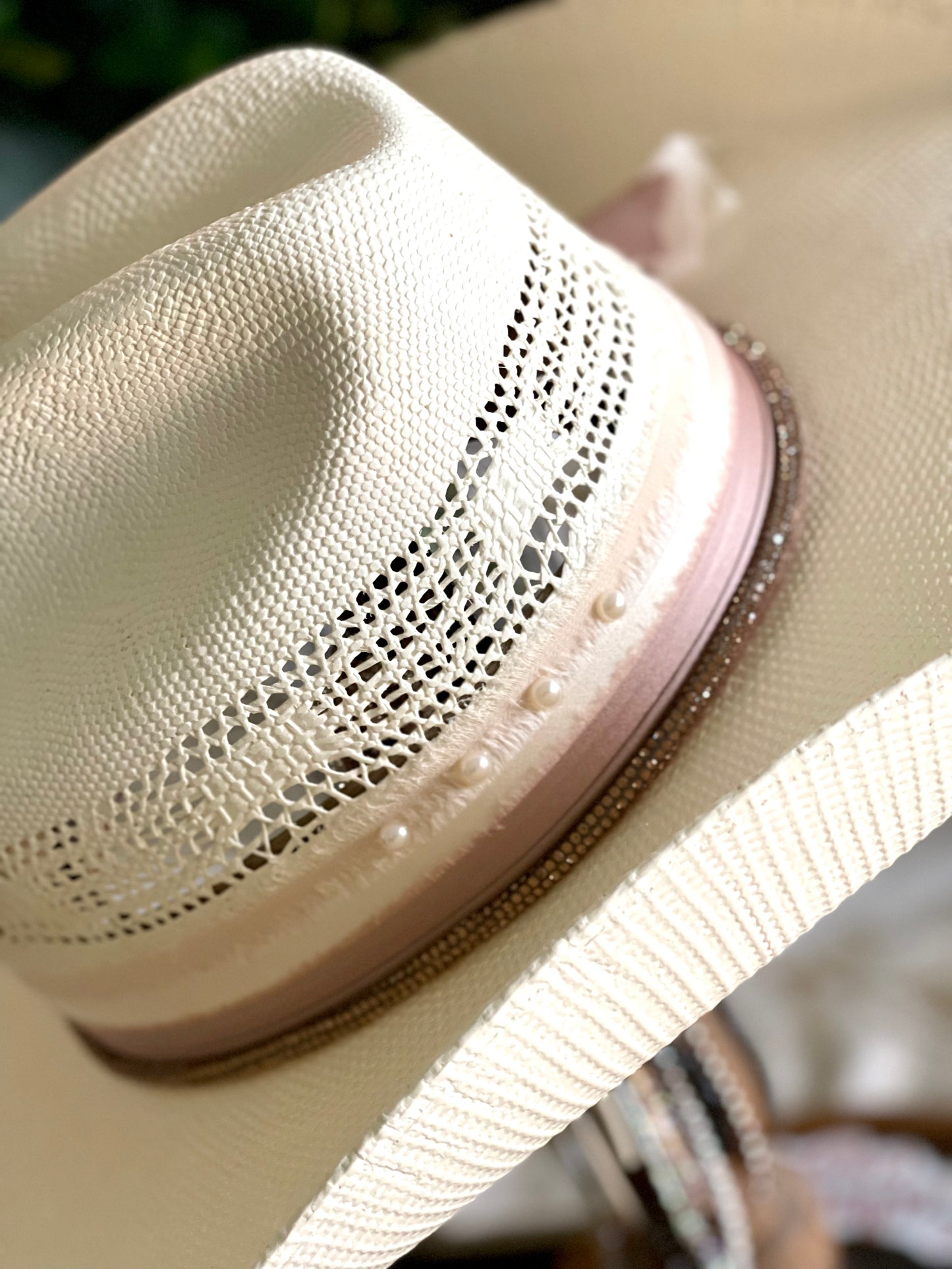 Pretty in Pearl - Customized Cowboy Hat