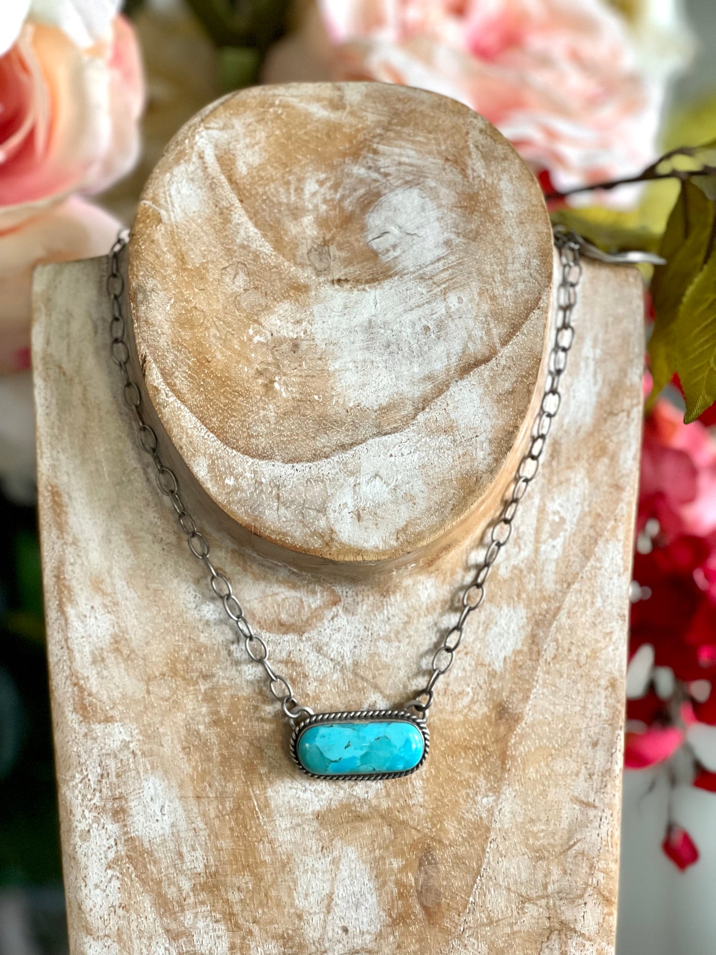 Oval Turquoise w/Sterling Silver