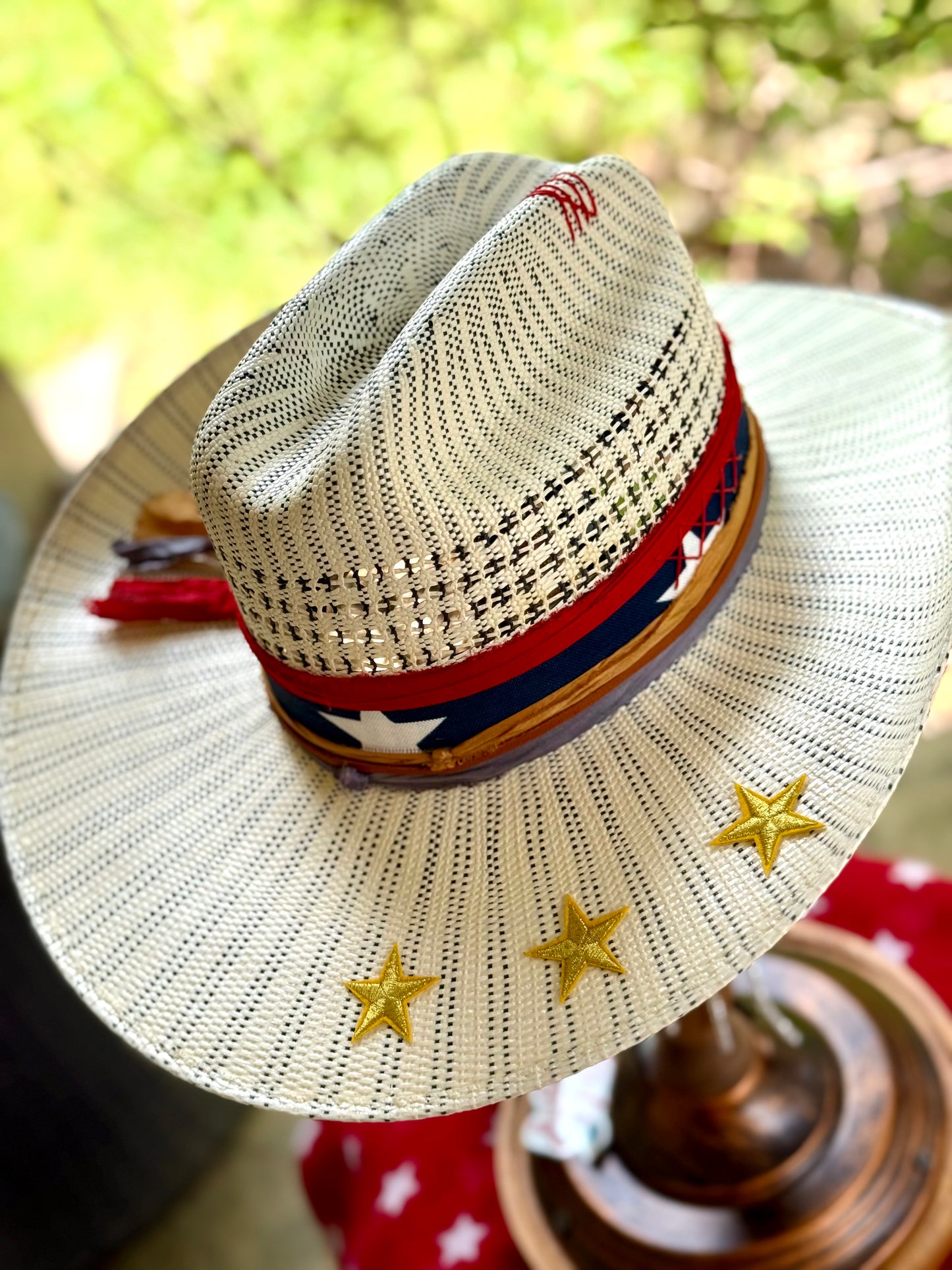 The Patriot II- Truck Stop Cowgirl Straw Hat